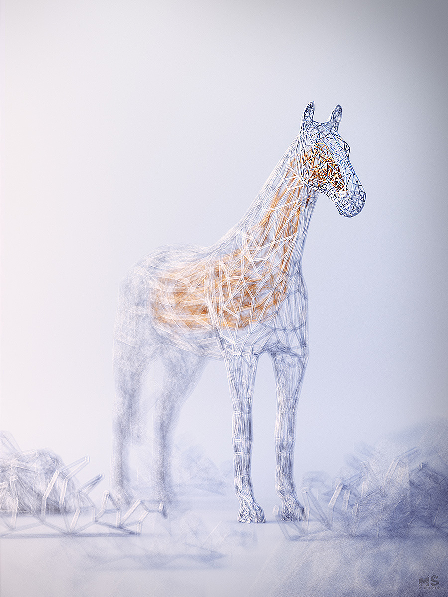 turtle，fox，horse，deer，v2，WIRES，decorate，