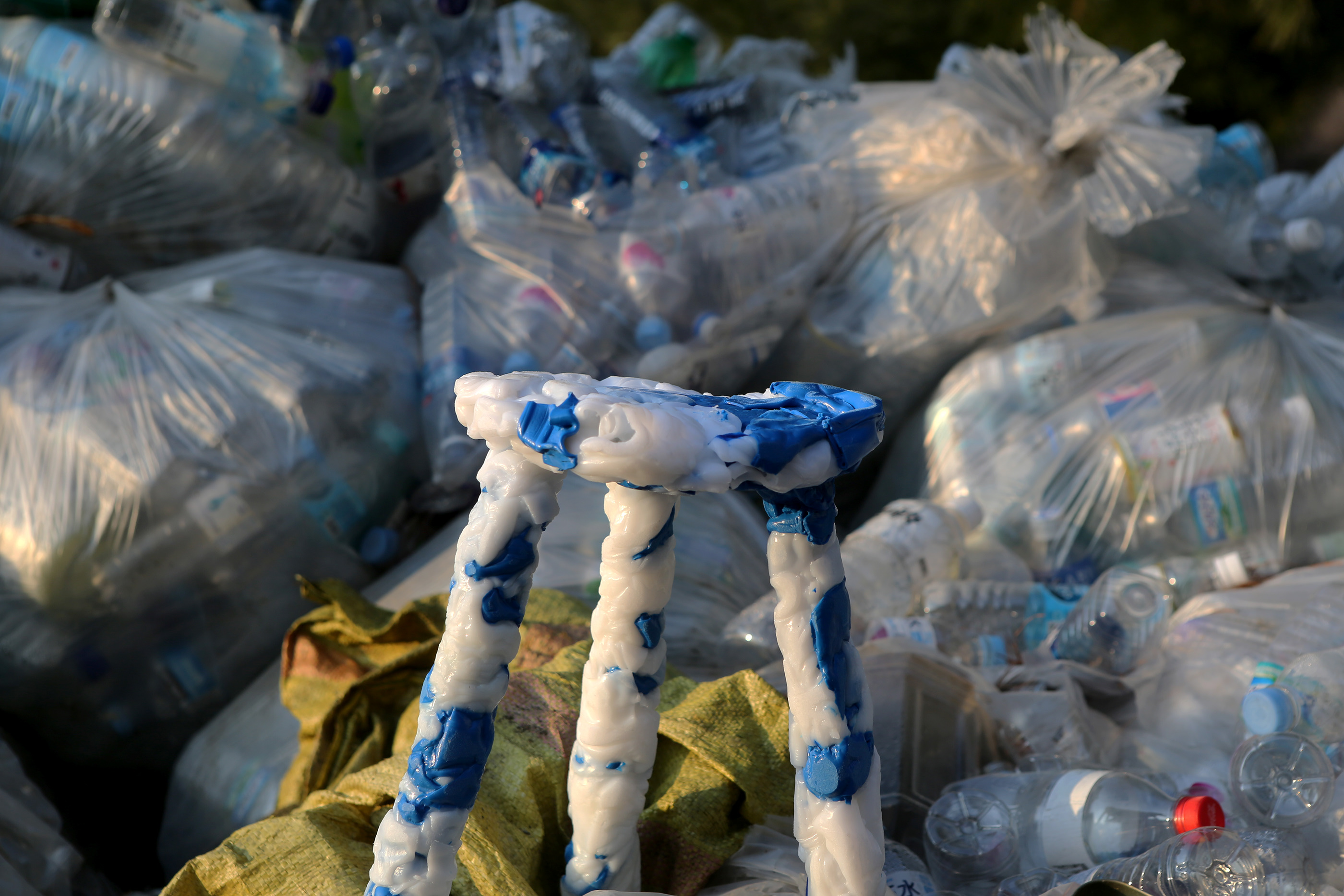 Plastic，stool，sustainable，recovery，environment protection，Design，