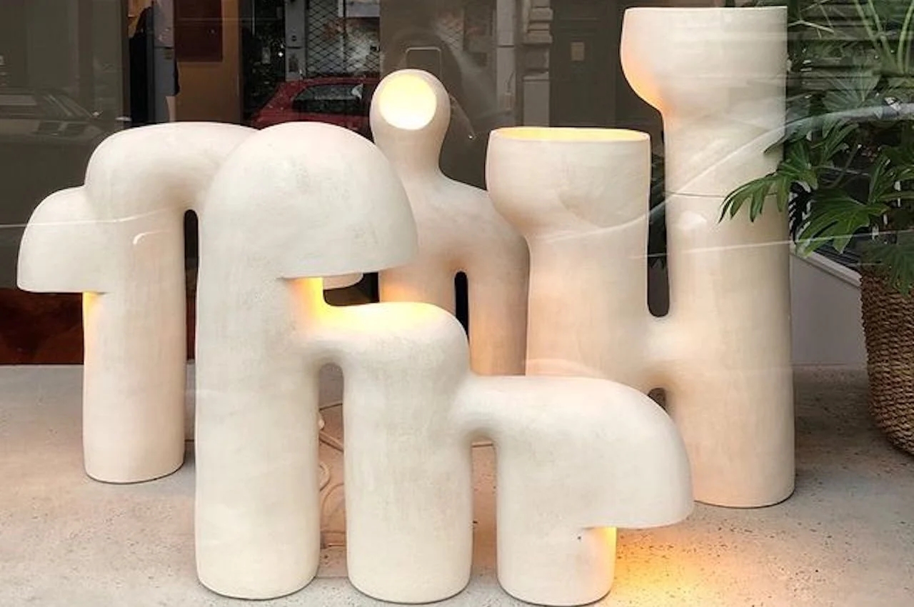 ceramics，Handmade light，lamp，Artwork，lamp，