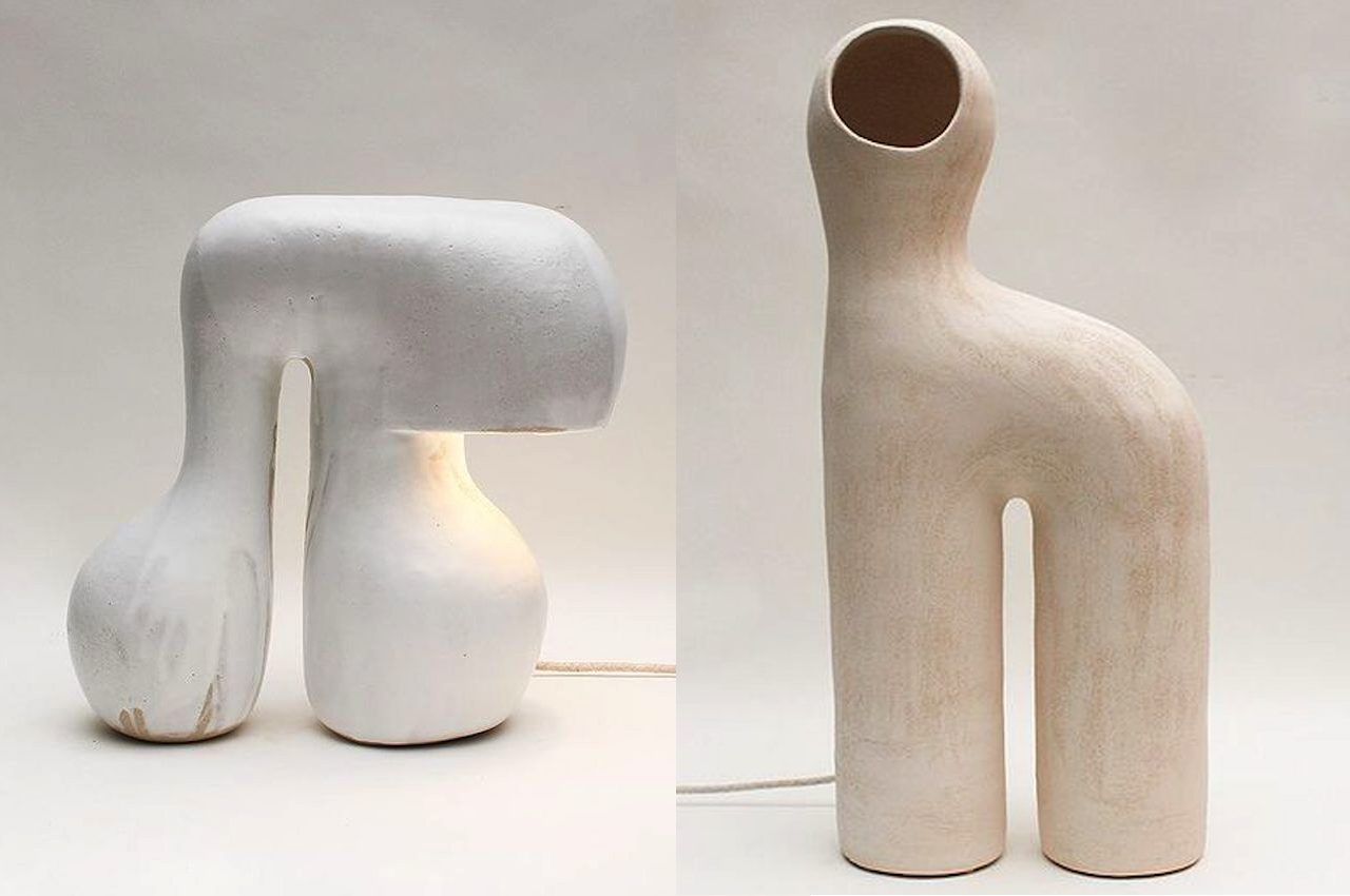 ceramics，Handmade light，lamp，Artwork，lamp，