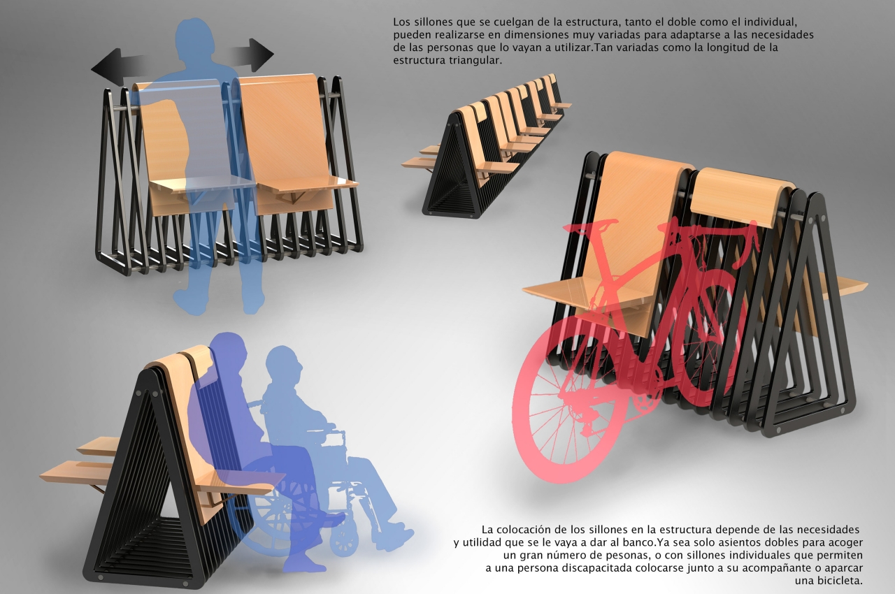 modularization，bench，Bicycle，industrial design，Design，design，