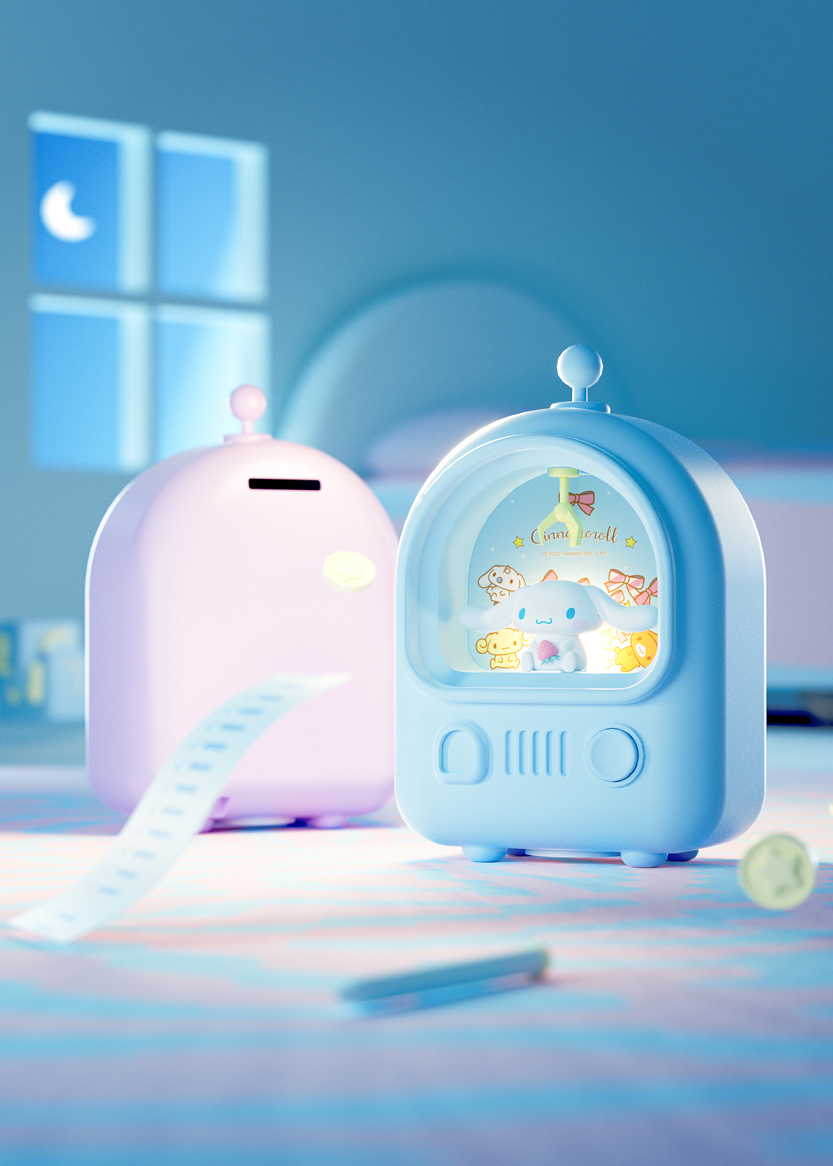 product design，savings bank，Night light，children，Puzzle，