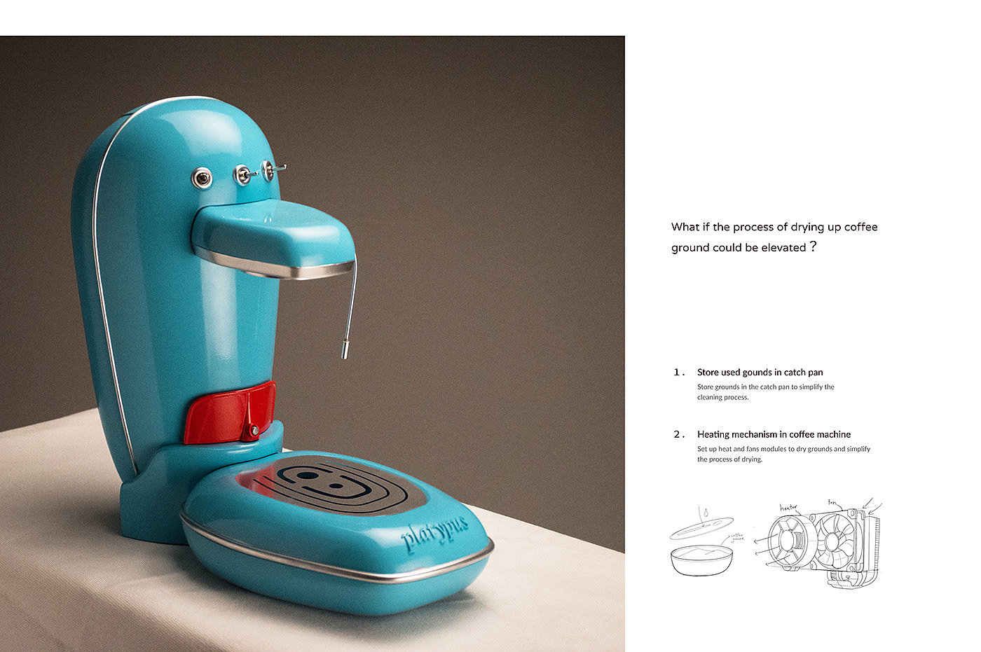 Coffee machine，streamline，platypus，