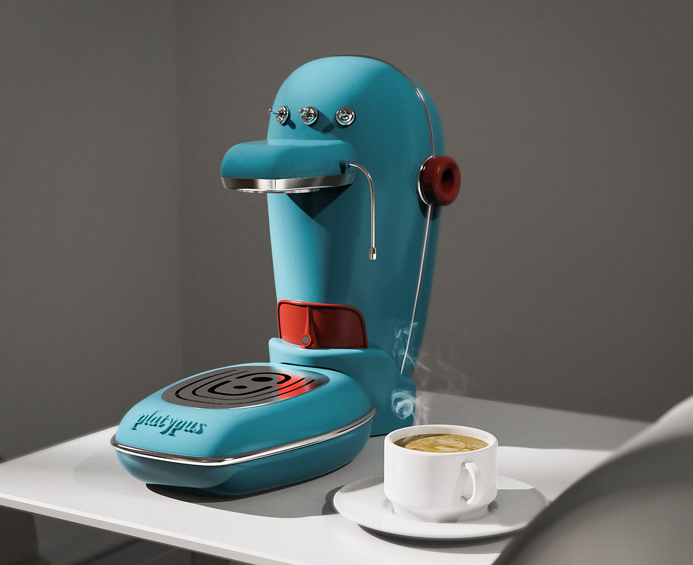 Coffee machine，streamline，platypus，