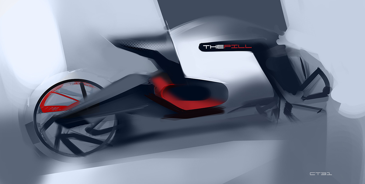 locomotive，Industrial design drawing，