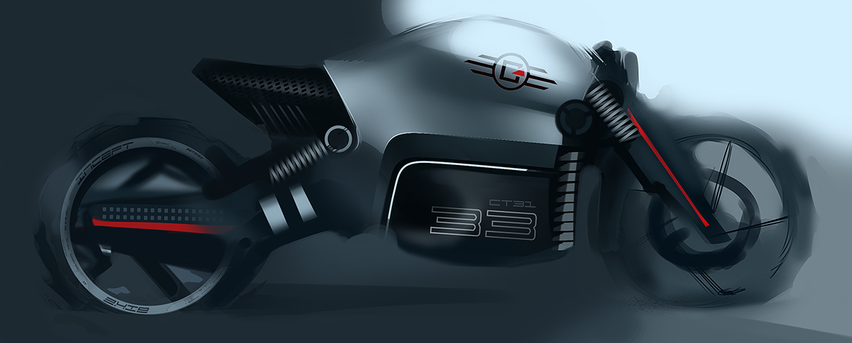 locomotive，Industrial design drawing，