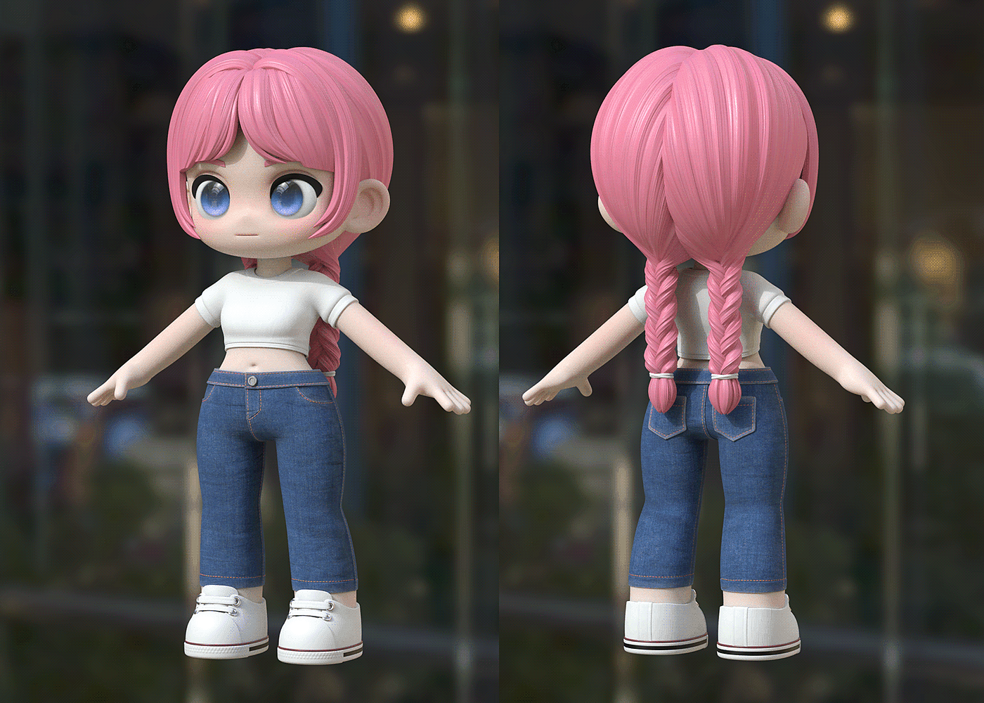 3d，role，Role design，lovely，female sex，girl，girl，