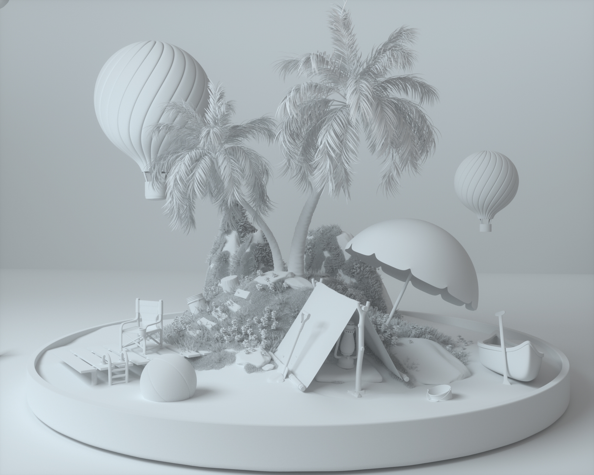 c4d，3D rendering，3d scene，C4D scenario，