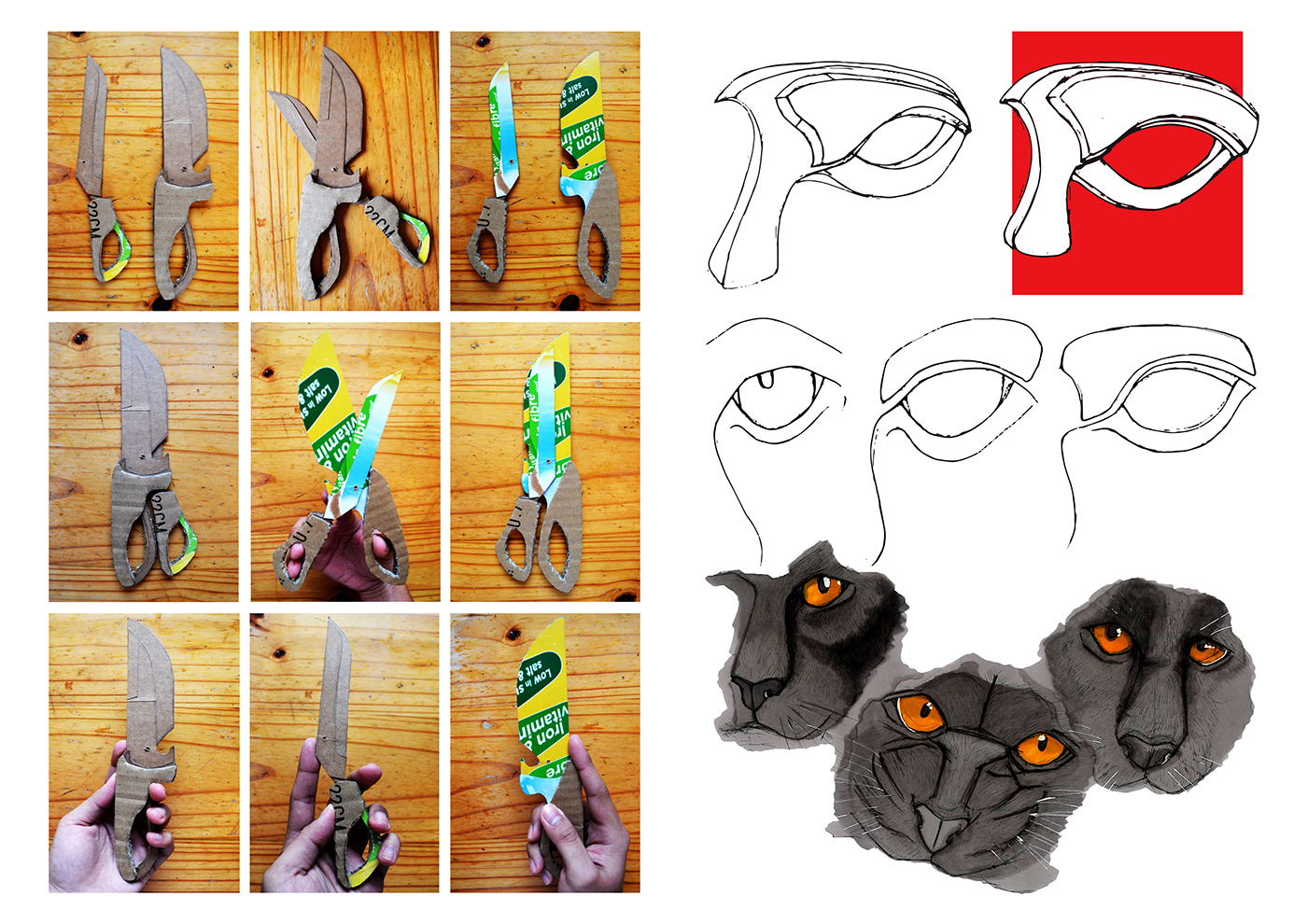 Kitchenware，tool，scissors，eye，multi-function，