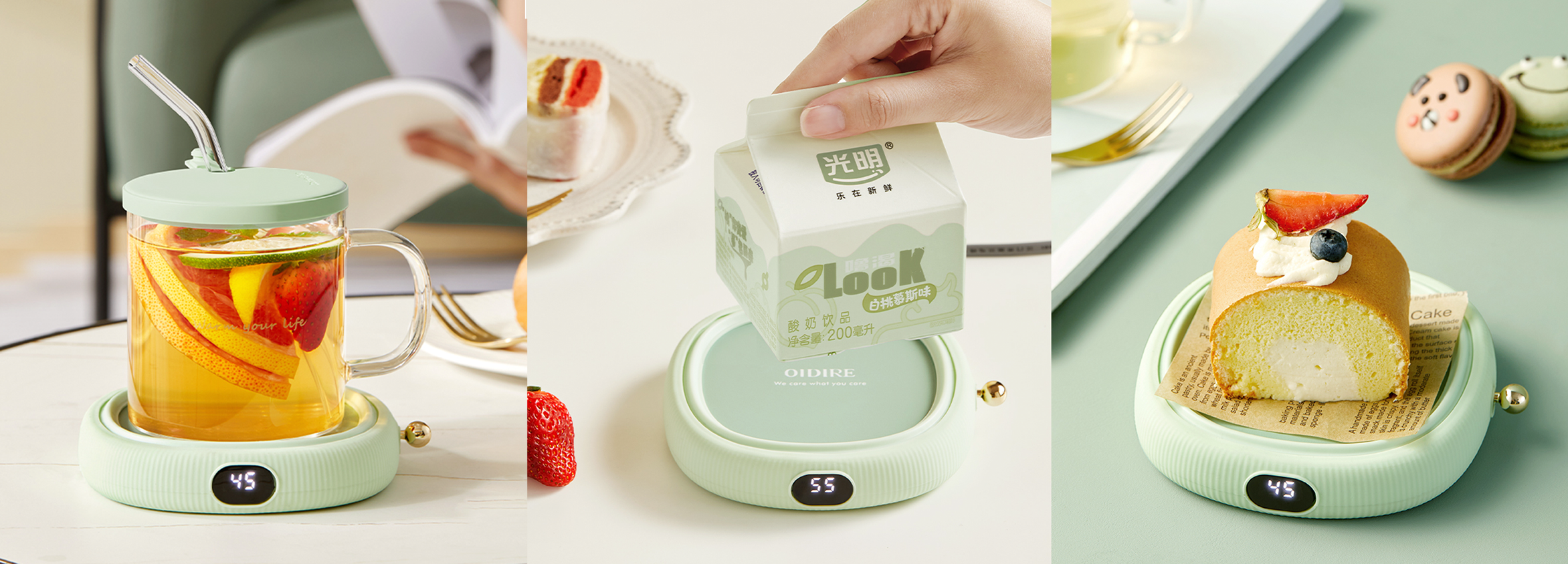 Warm coaster，Personal items，Water heater，Macro wing design，