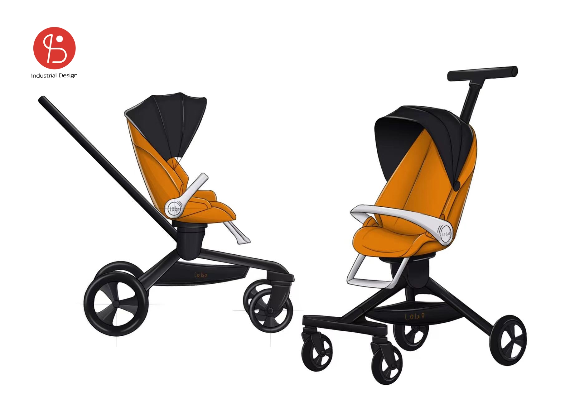 Hand-painted exterior design of the car，