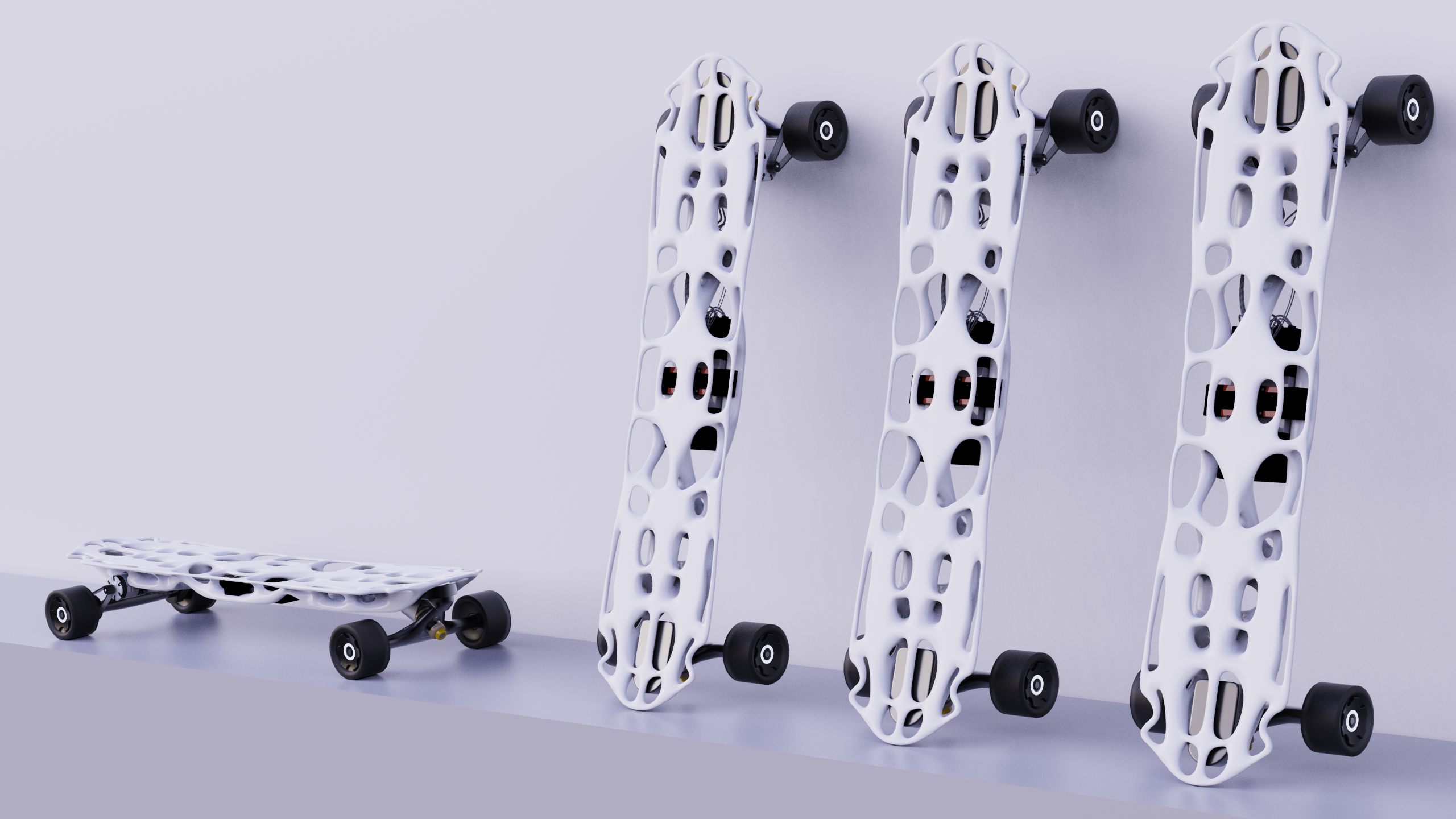 Topology optimization，Electric skateboard，Lightweight，