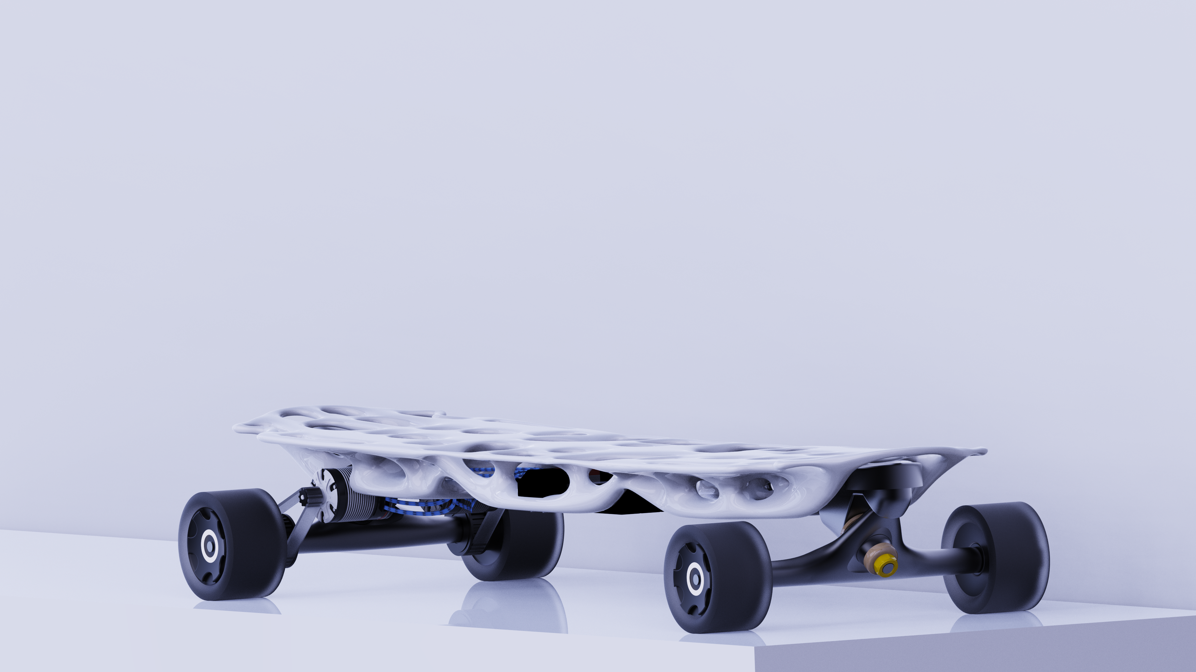 Topology optimization，Electric skateboard，Lightweight，