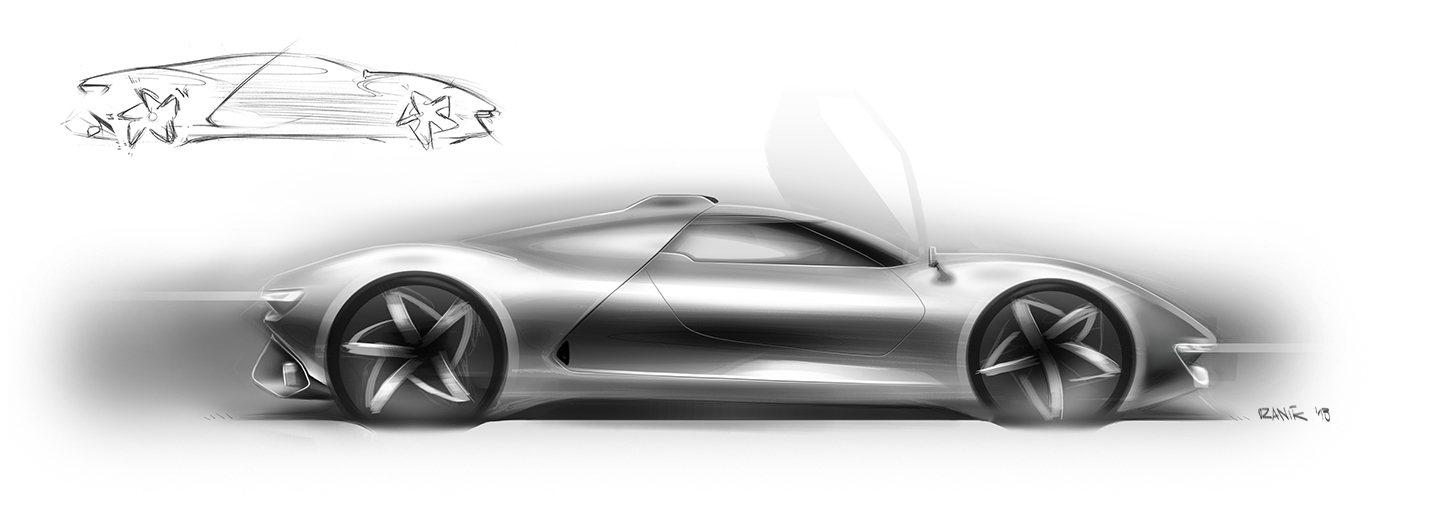 automobile，Hand drawn，sketch，