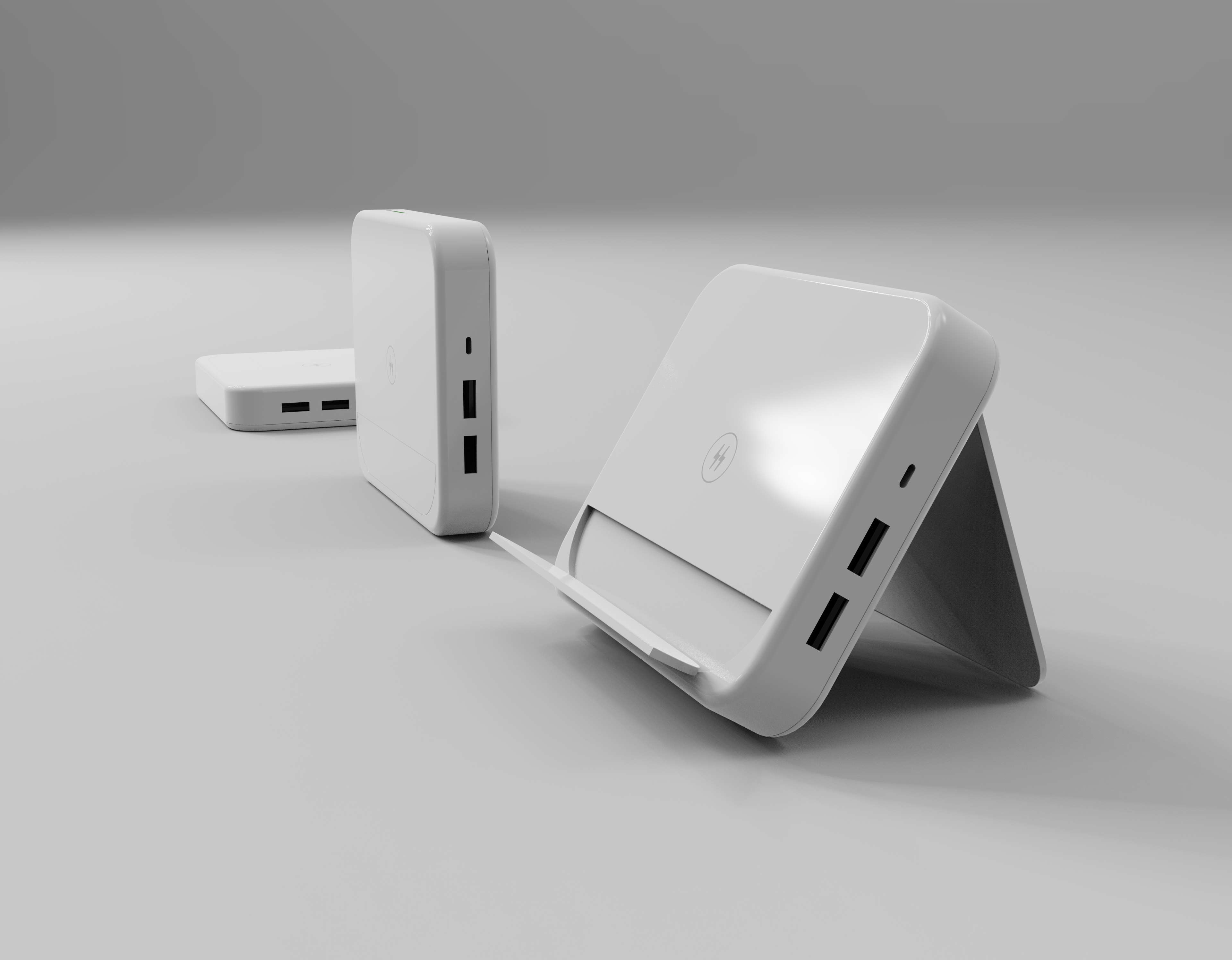 Charge charging treasure, mobile phone bracket，