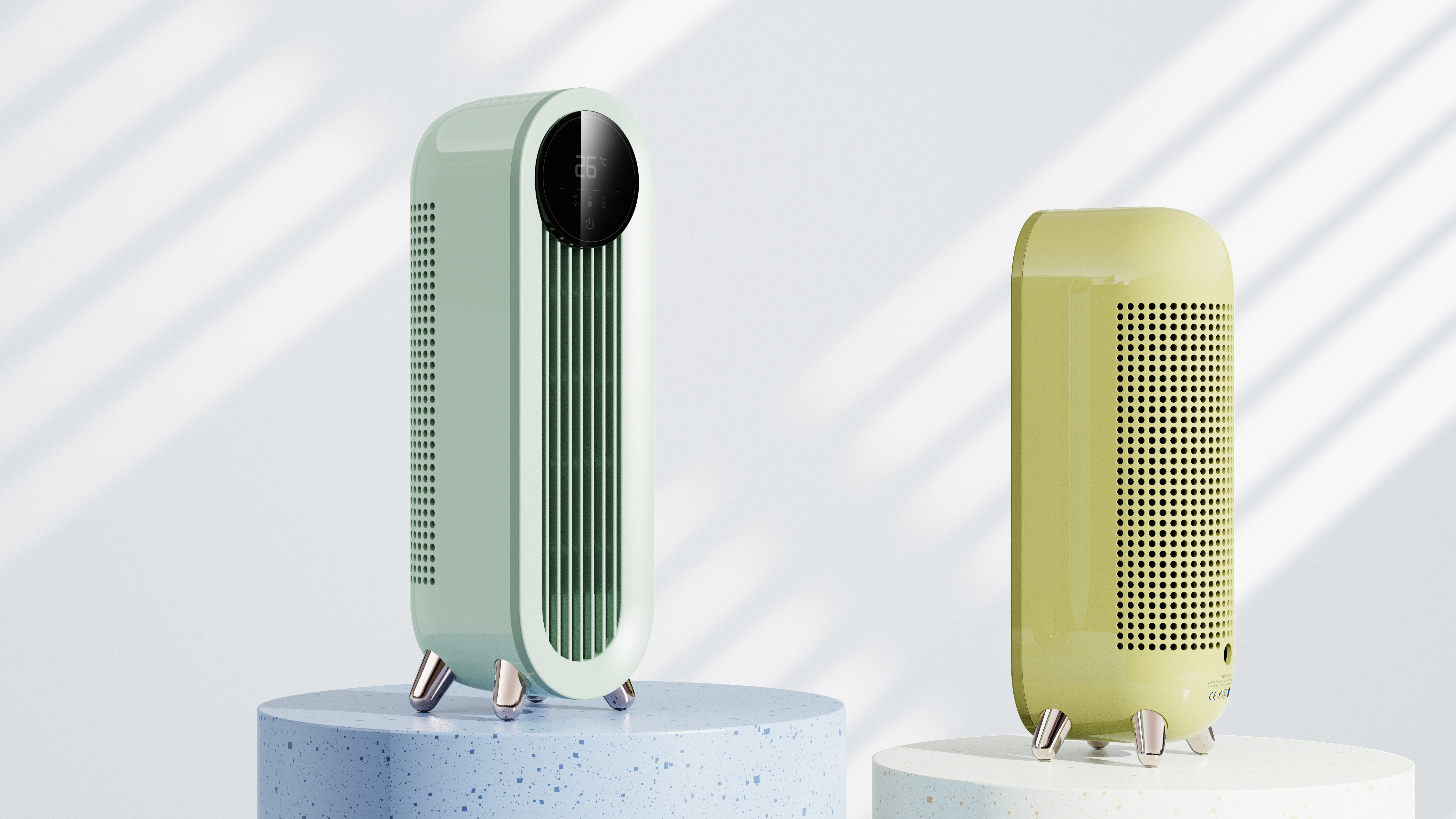 Retro，Home Furnishing，household electrical appliances，Fan，Air heater，concise，fashion，delicate，