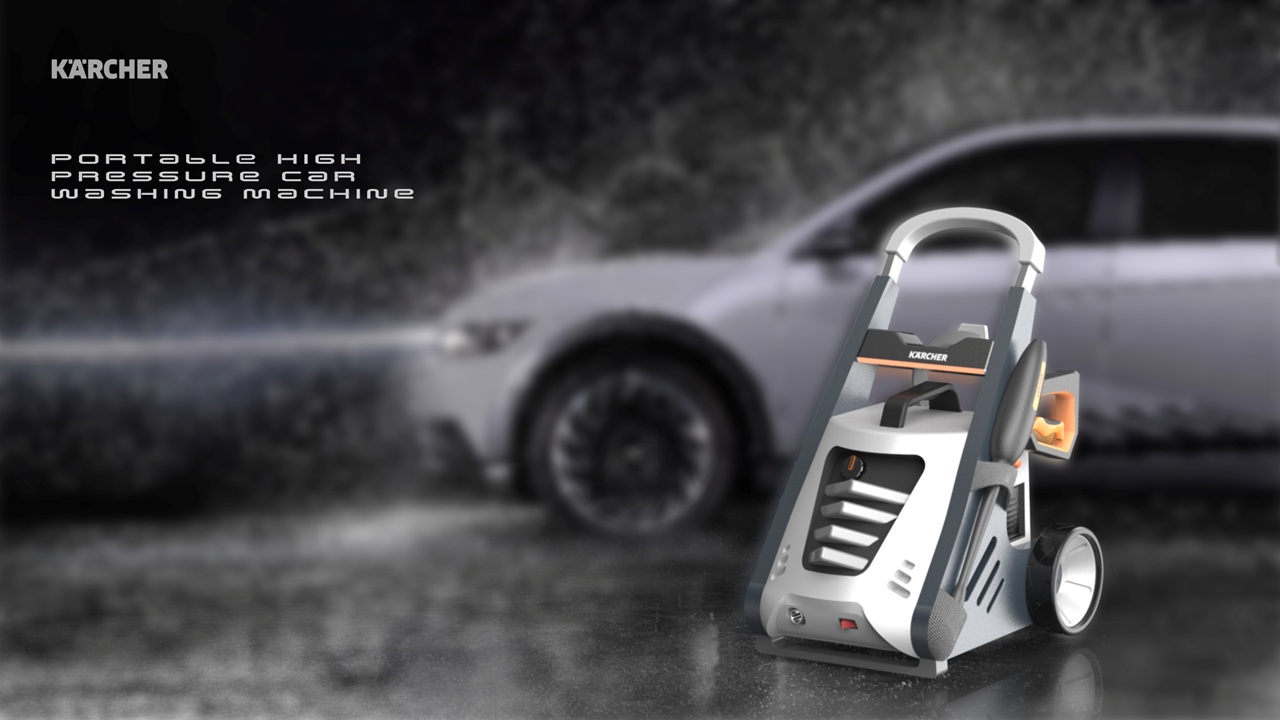 industrial design，product design，Mobile car washer，
