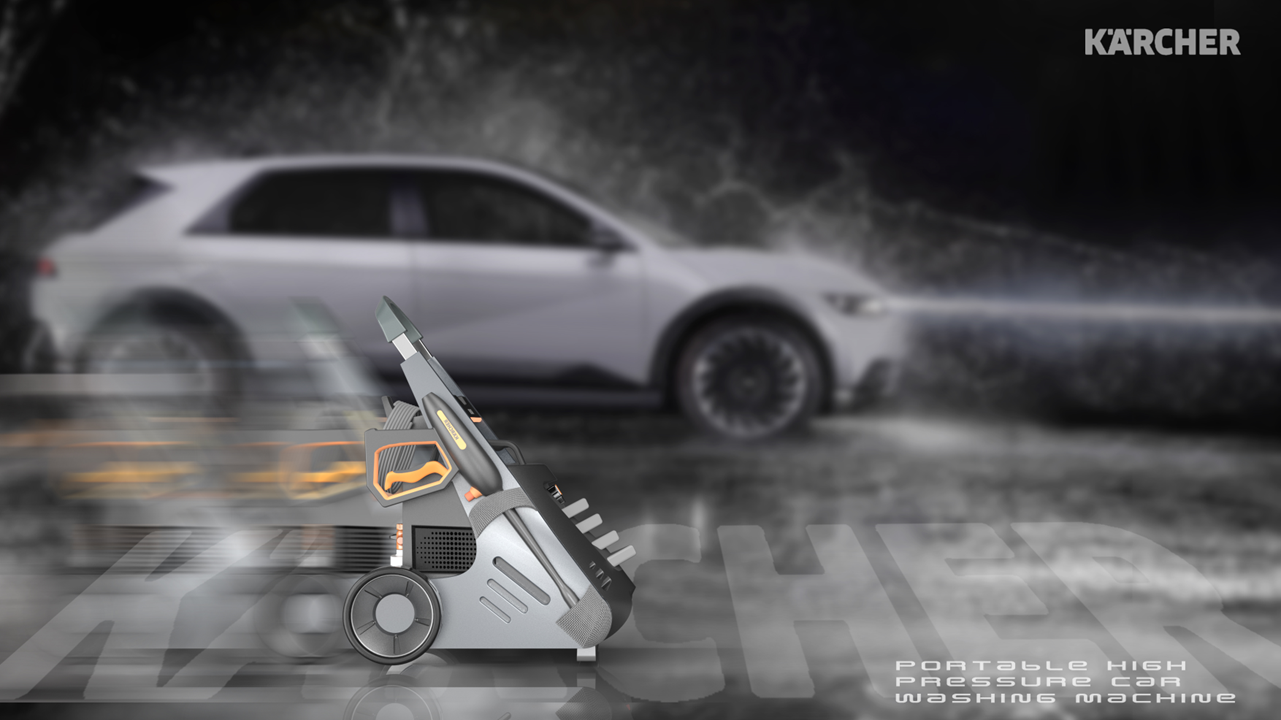 industrial design，product design，Mobile car washer，