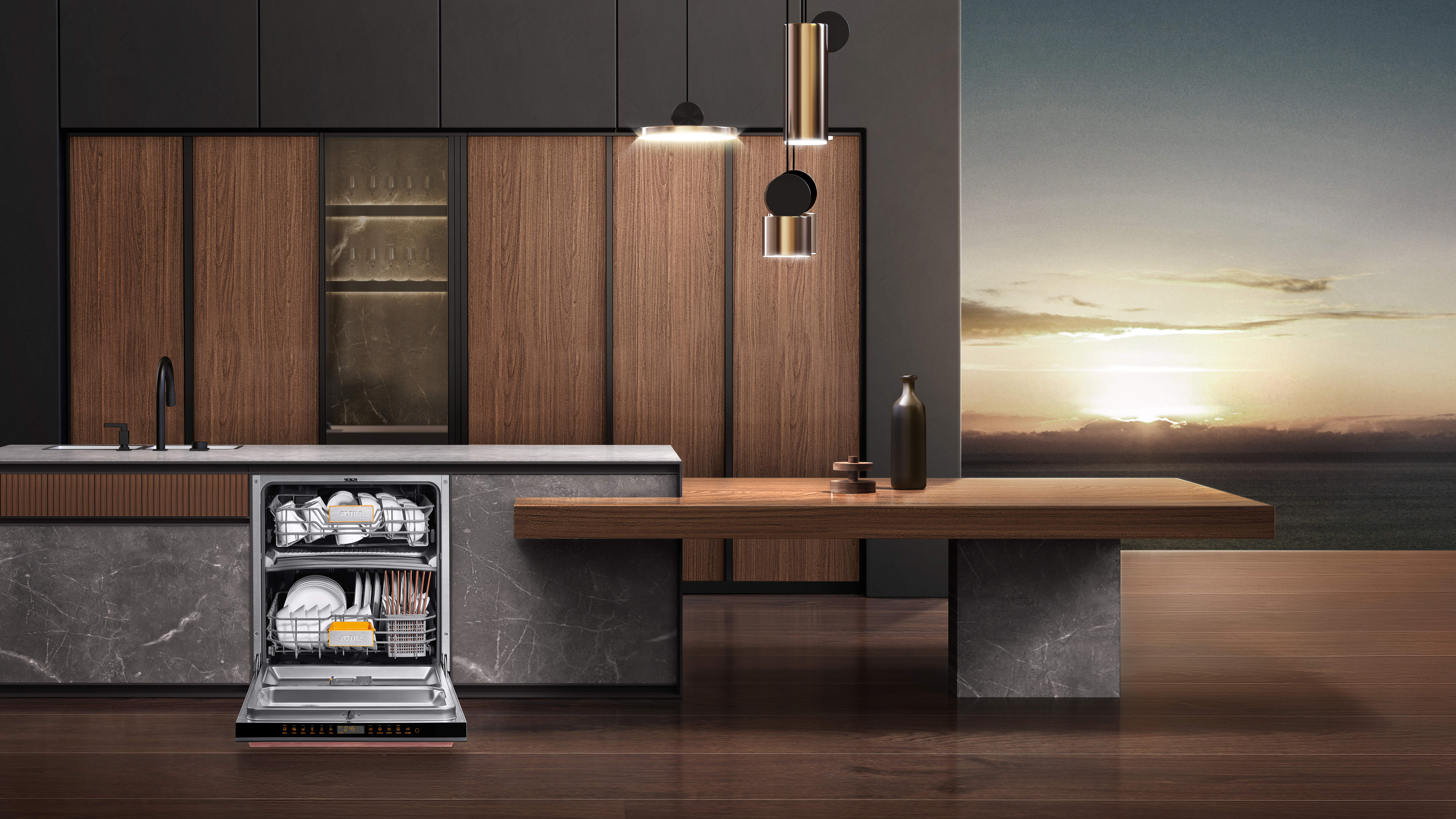 Red design，product design，Fotile ，Lampblack machine，Cooking stove，