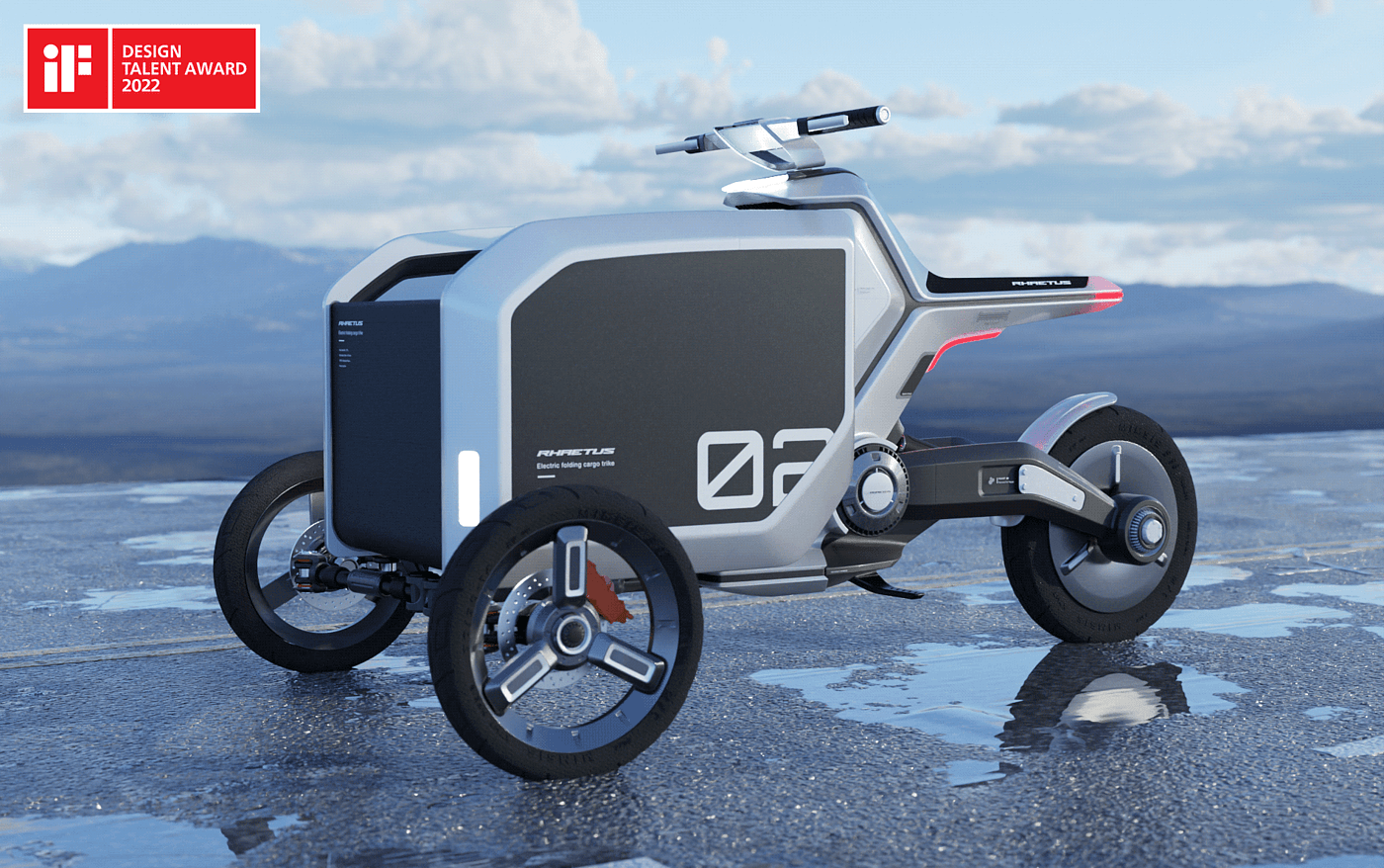 Automobile design，Render，rhino，cargobike，electric vehicle，industrial design，