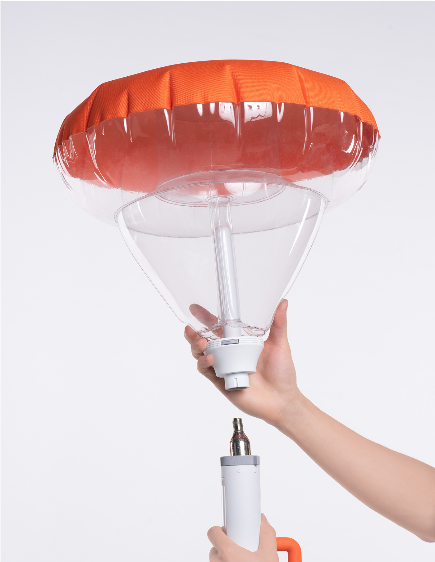 Self-defense device，Air unit，airbag，Public safety，MRT，