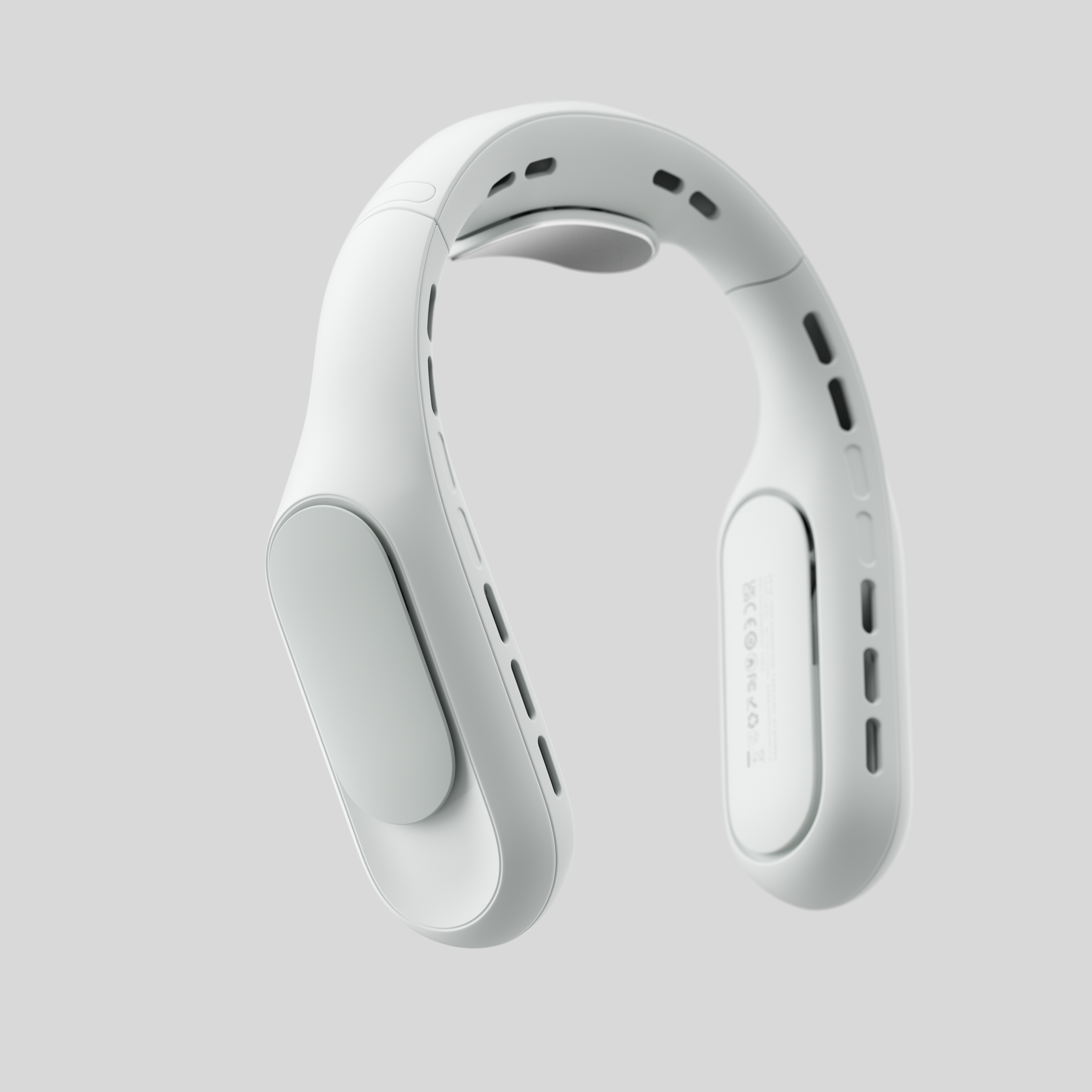 Product rendering，Hanging neck fan，