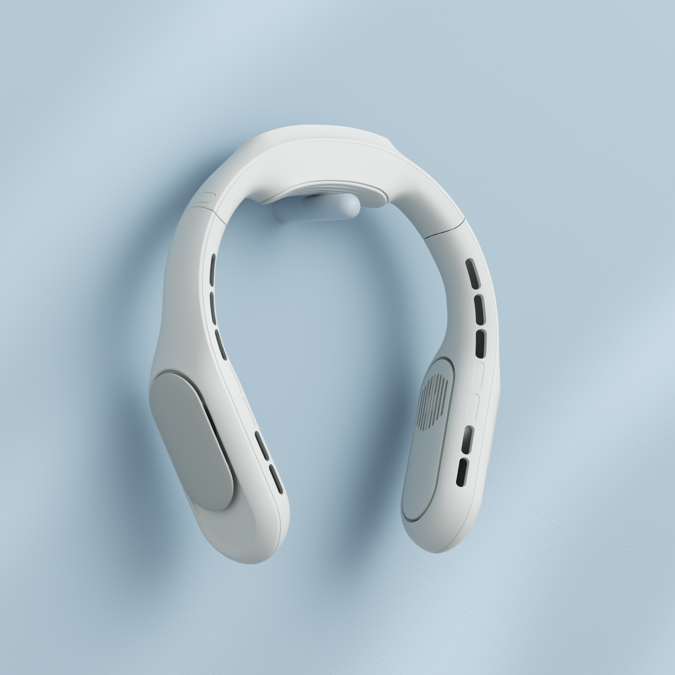 Product rendering，Hanging neck fan，