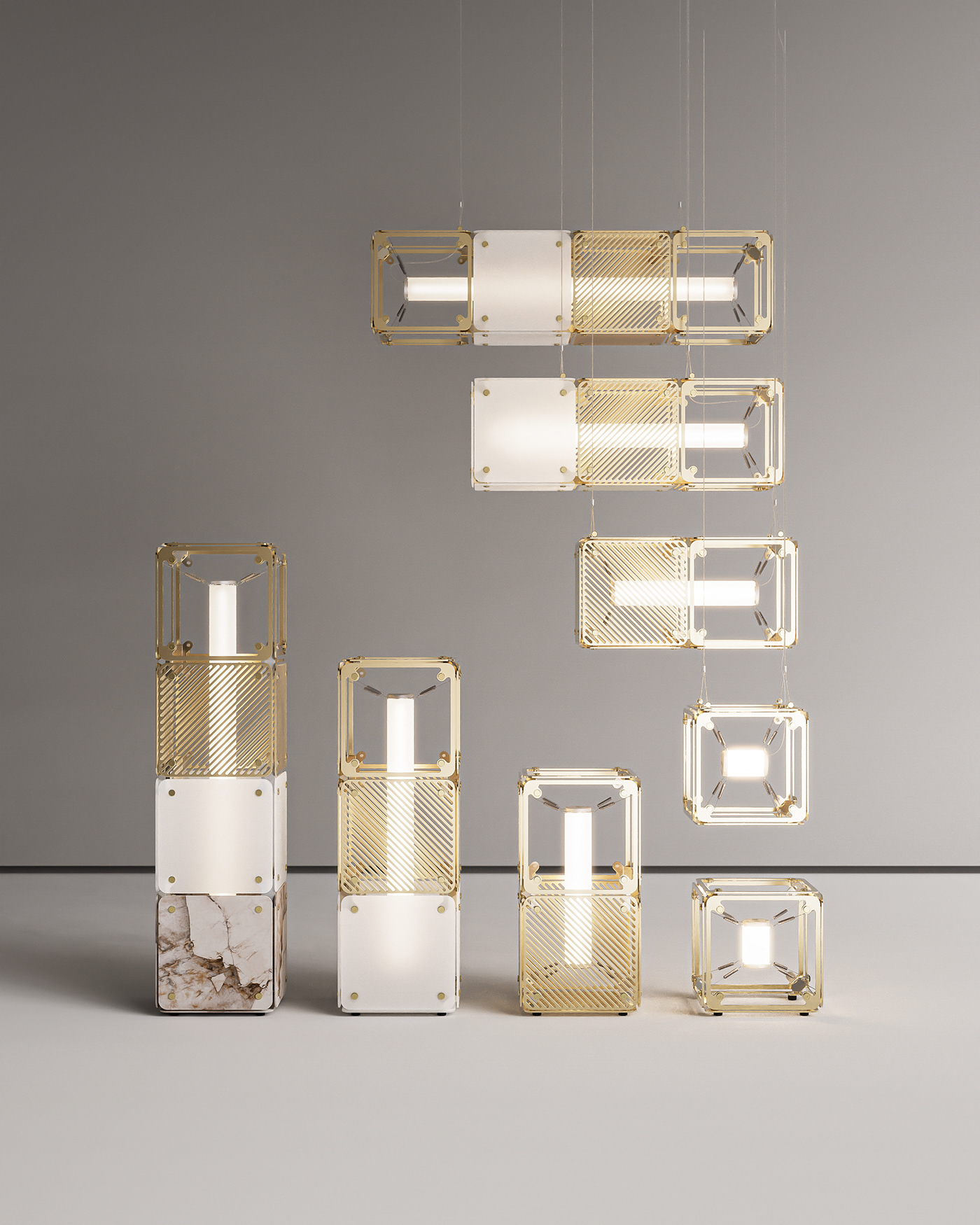 lamps and lanterns，modularization，lighting，