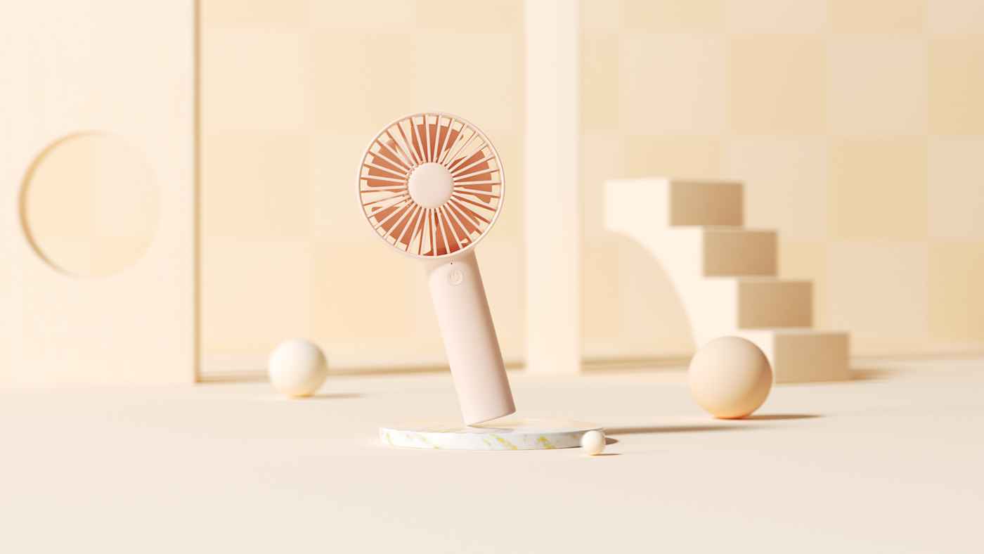 c4d，octane，Render，Fan，