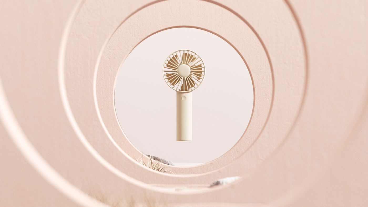 c4d，octane，Render，Fan，