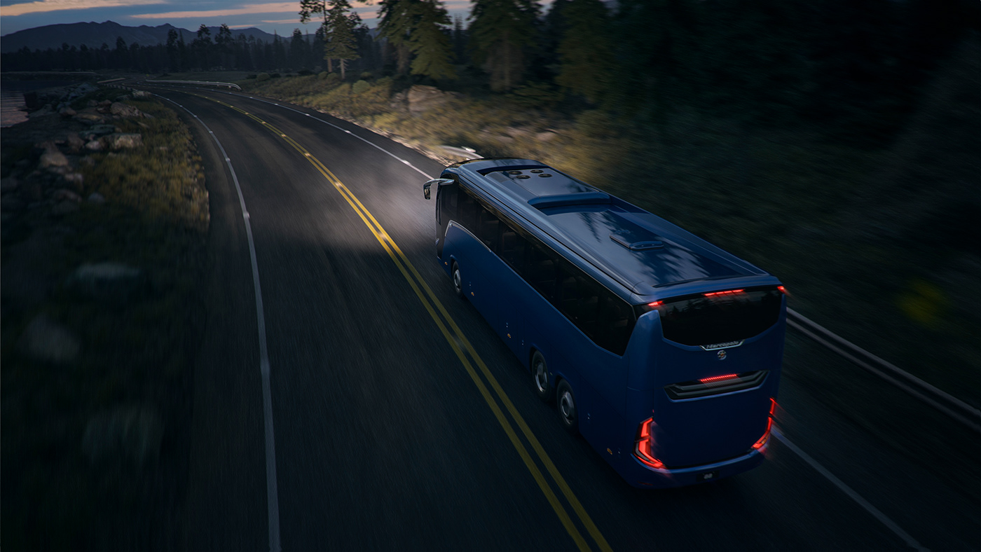 bus，automobile，3d，animation，bus，cgi，MOTION，