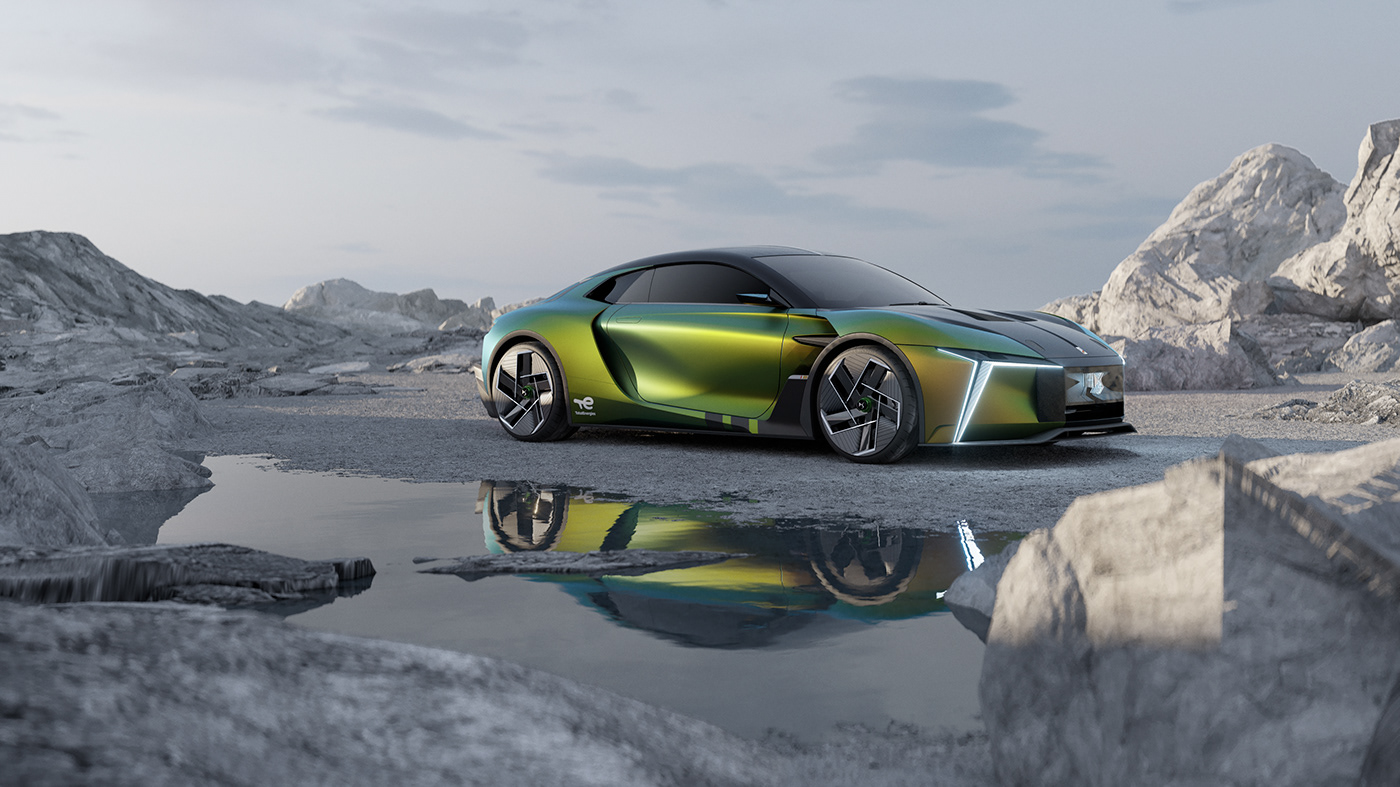 automobile，concept，ds design，Electric，electric energy，Design，