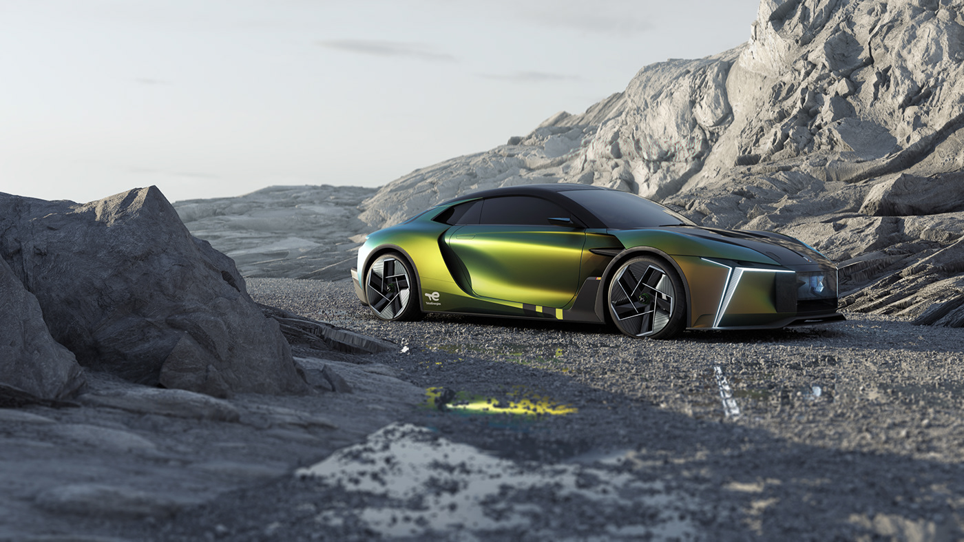 automobile，concept，ds design，Electric，electric energy，Design，