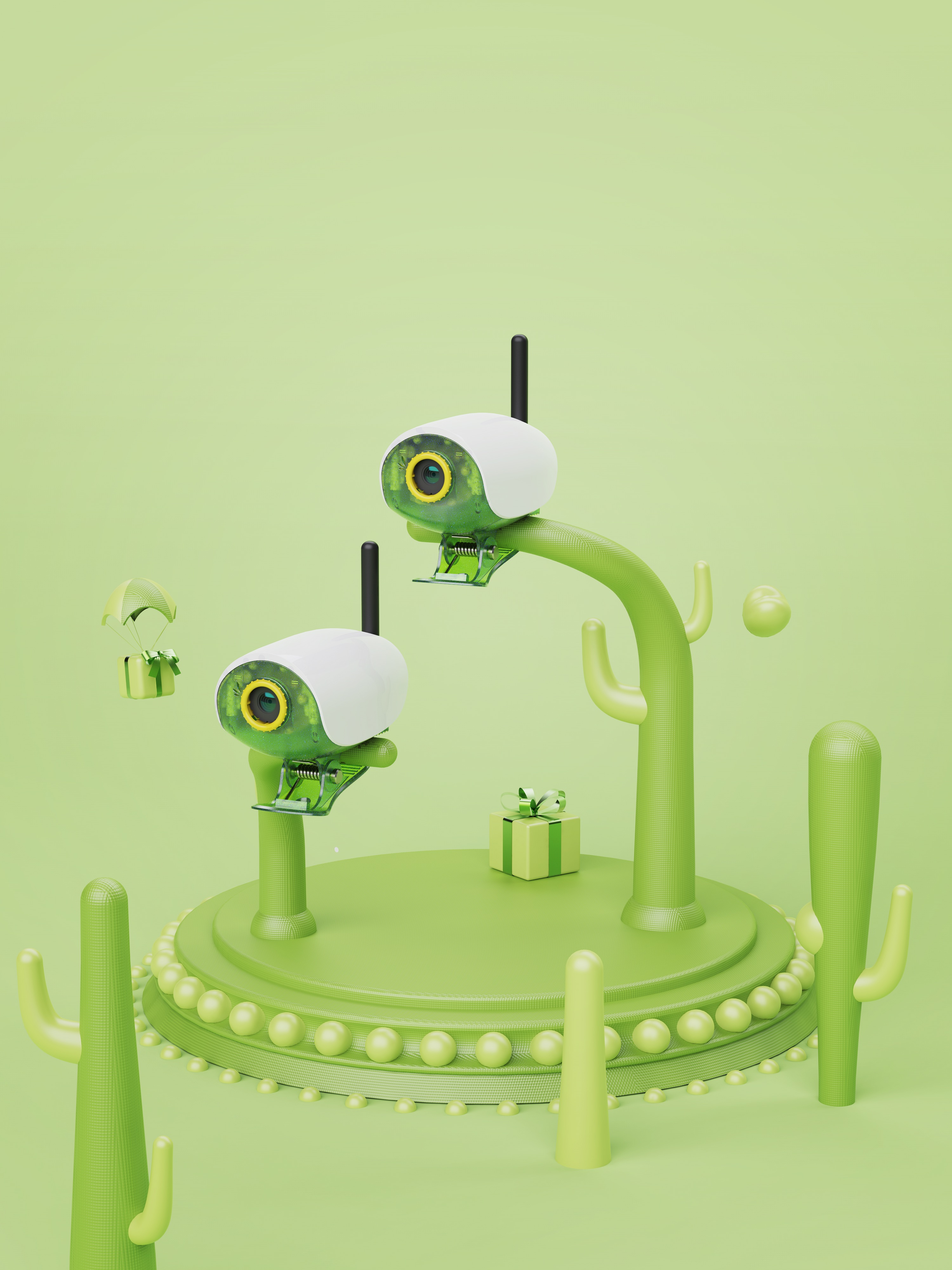 camera，intelligence，Mother and baby，