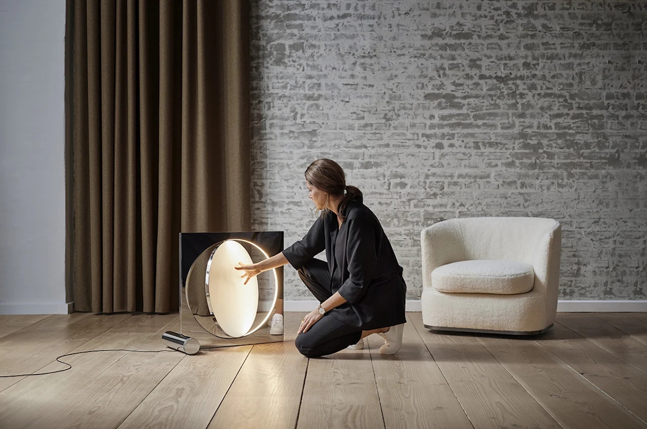 Floor lamp，Sculpture，MOONSETTER LAMP，