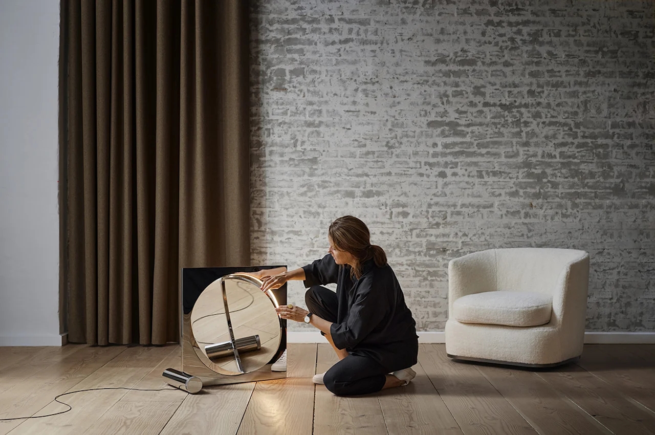 Floor lamp，Sculpture，MOONSETTER LAMP，