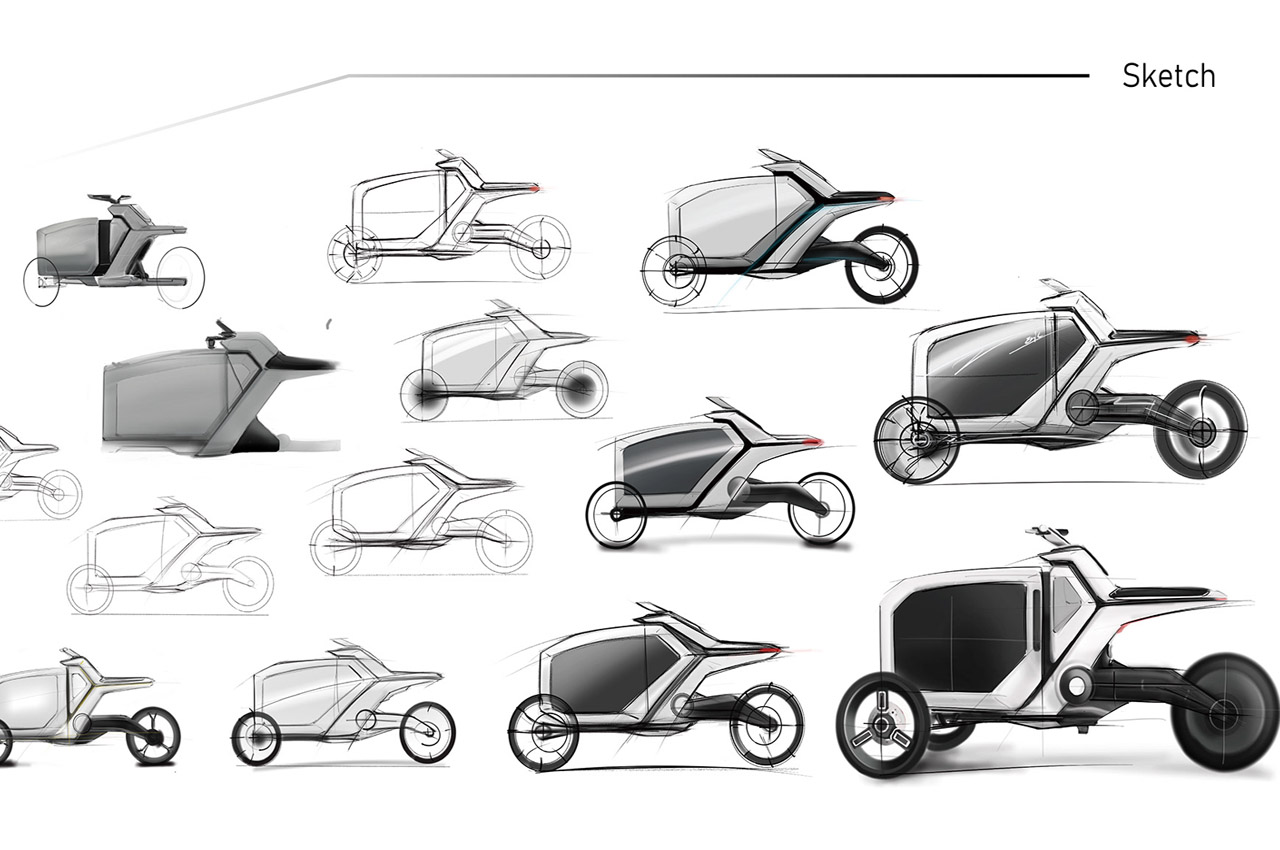 Tricycle，freight transport，Bicycle，Foldable，