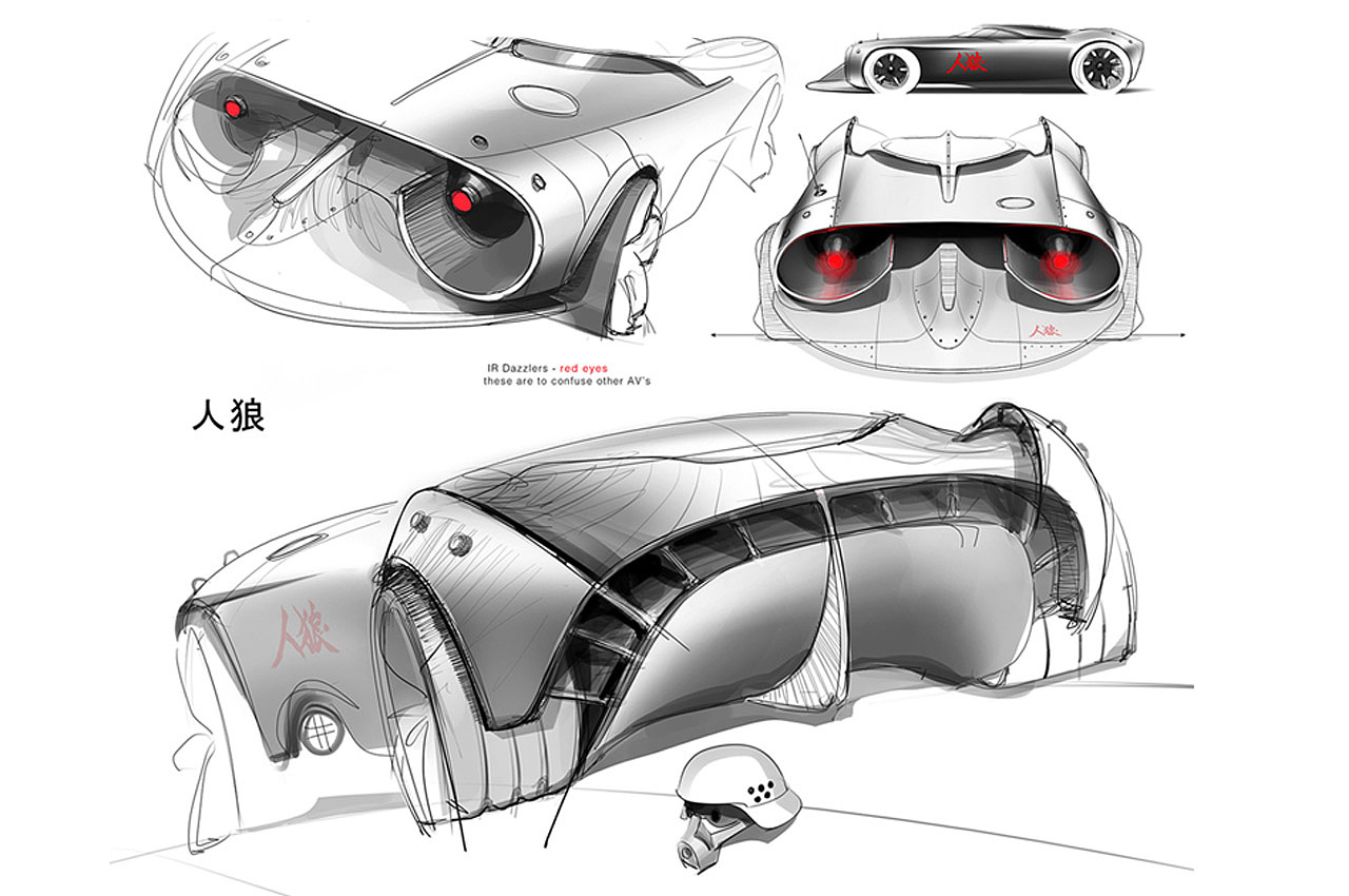 automobile，concept，Cool，conceptual design，Black appearance，