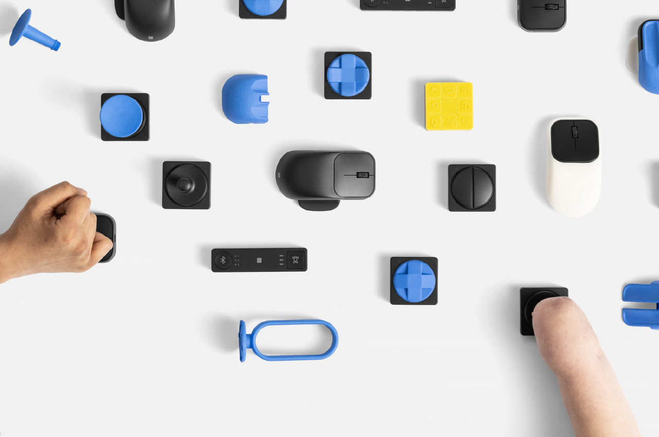 mouse，keyboard，Button，Digital accessories，Disabled，Microsoft，Caring design，