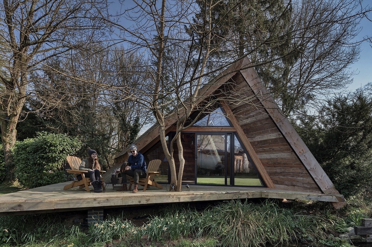 建筑，小屋，木制，