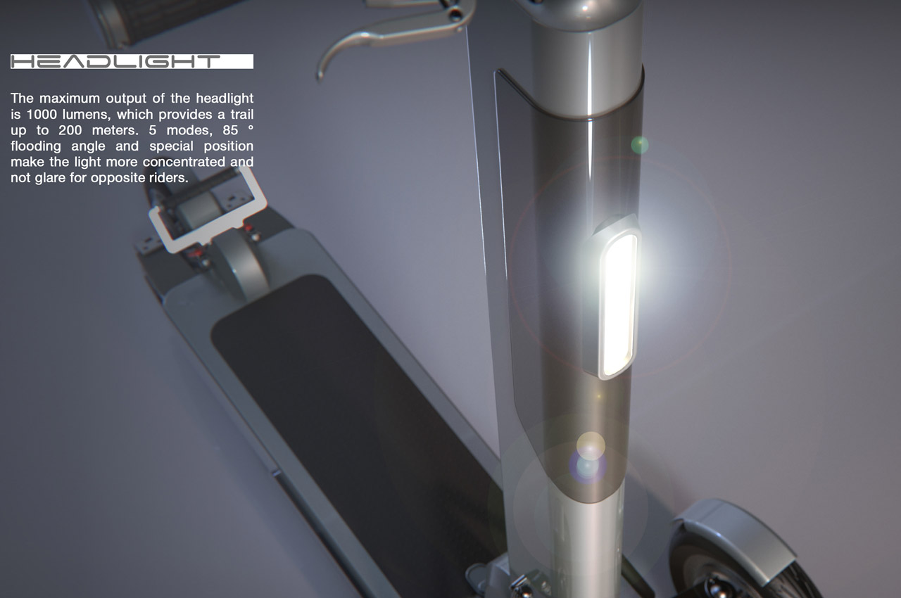 Rostyslav Matiukhin，Folding design，product design，Zipper，Electric scooter，