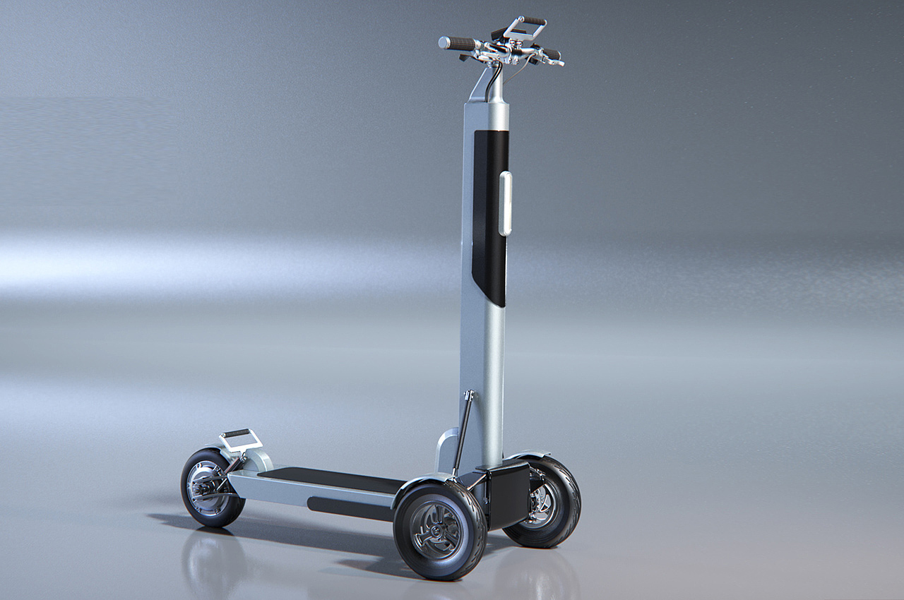 Rostyslav Matiukhin，Folding design，product design，Zipper，Electric scooter，