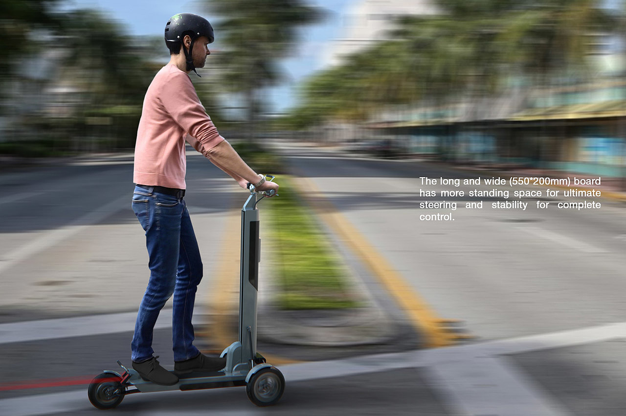 Rostyslav Matiukhin，Folding design，product design，Zipper，Electric scooter，