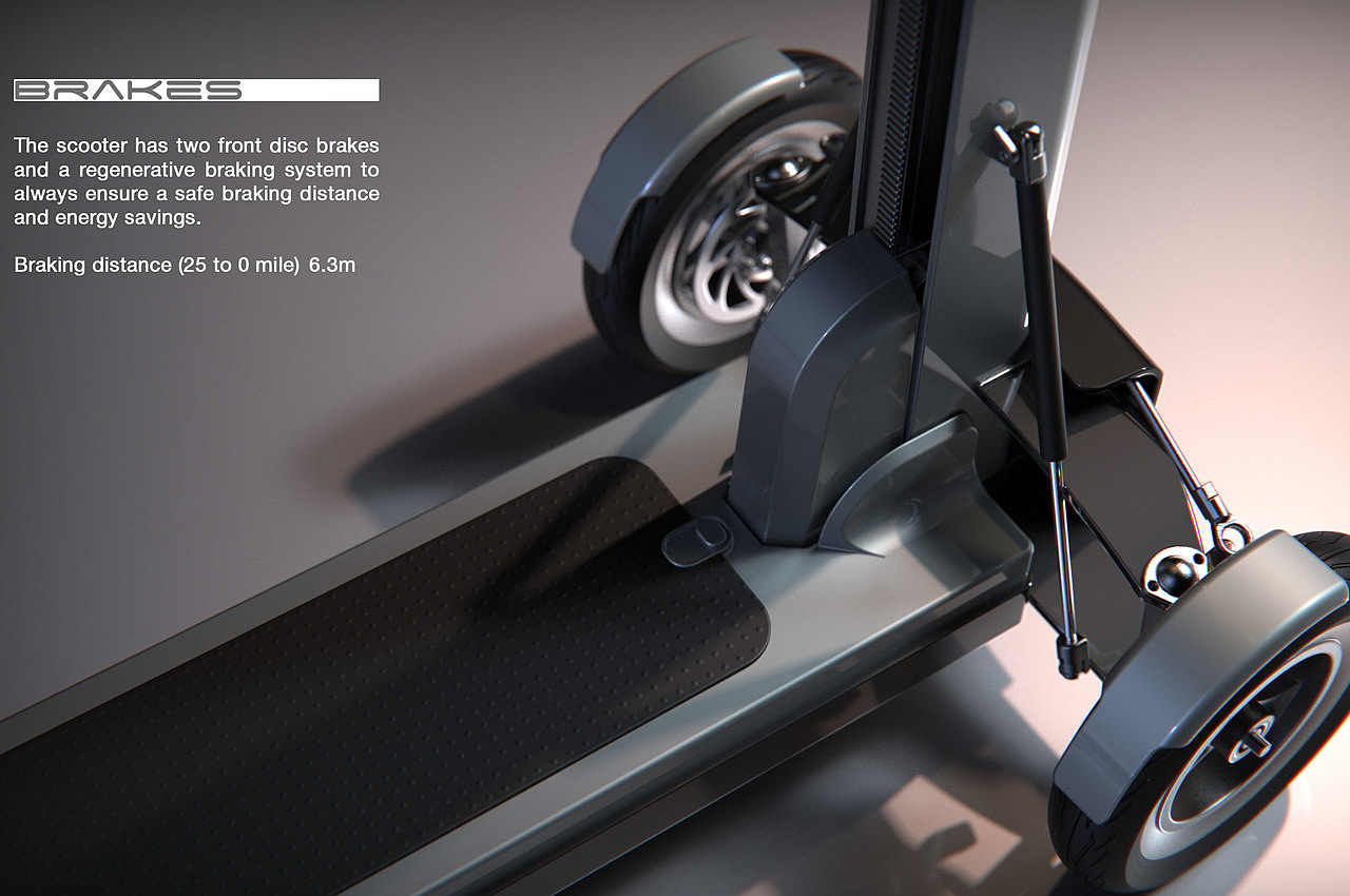 Rostyslav Matiukhin，Folding design，product design，Zipper，Electric scooter，