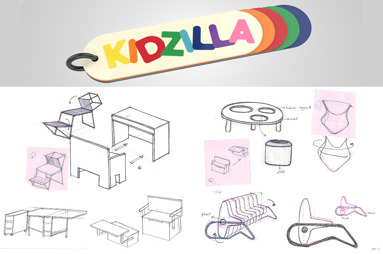 Rashi Khemka，Kidzilla，product design，Children's furniture，