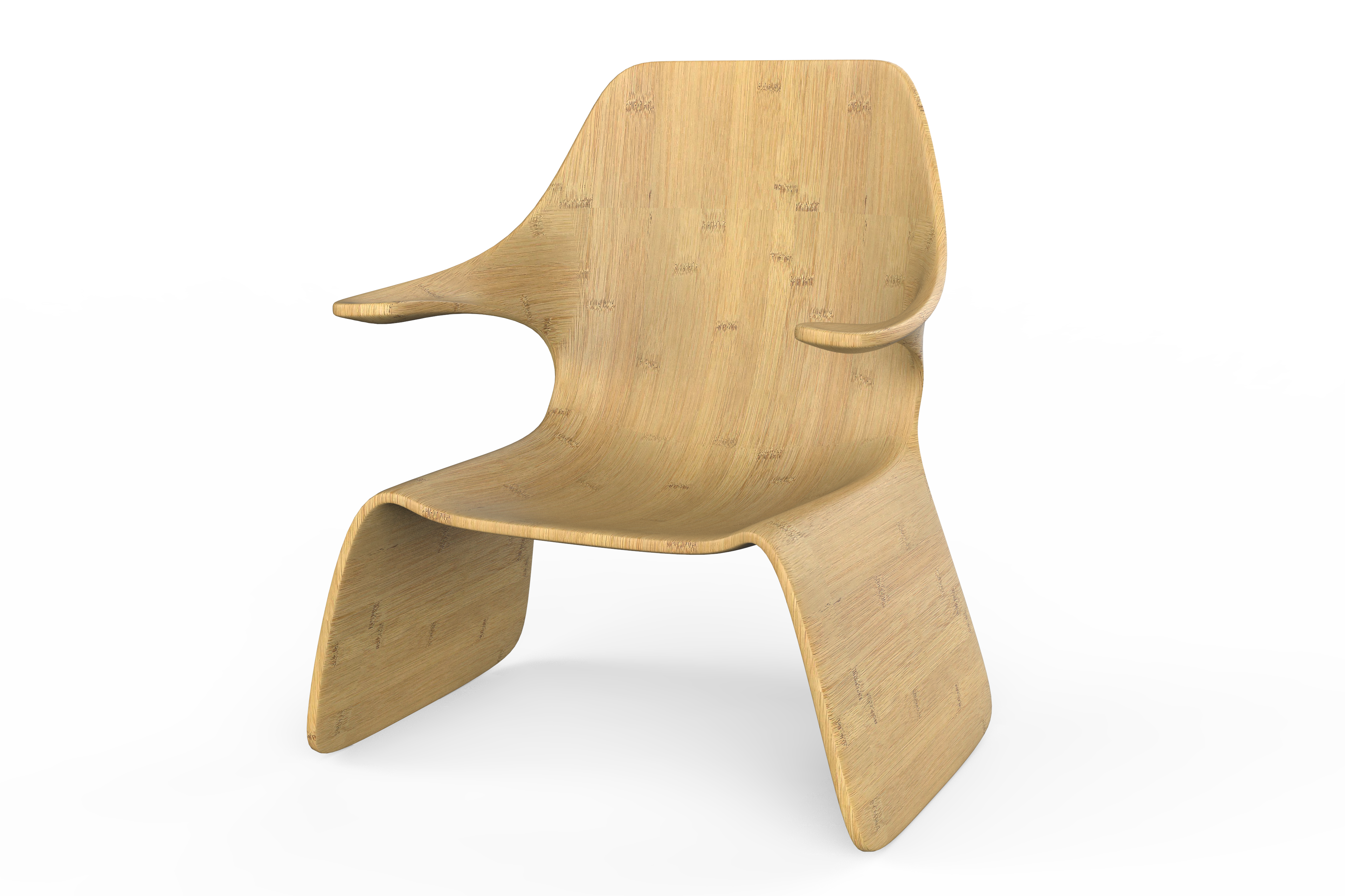 Bamboo furniture, bamboo laminated material, hot bending，