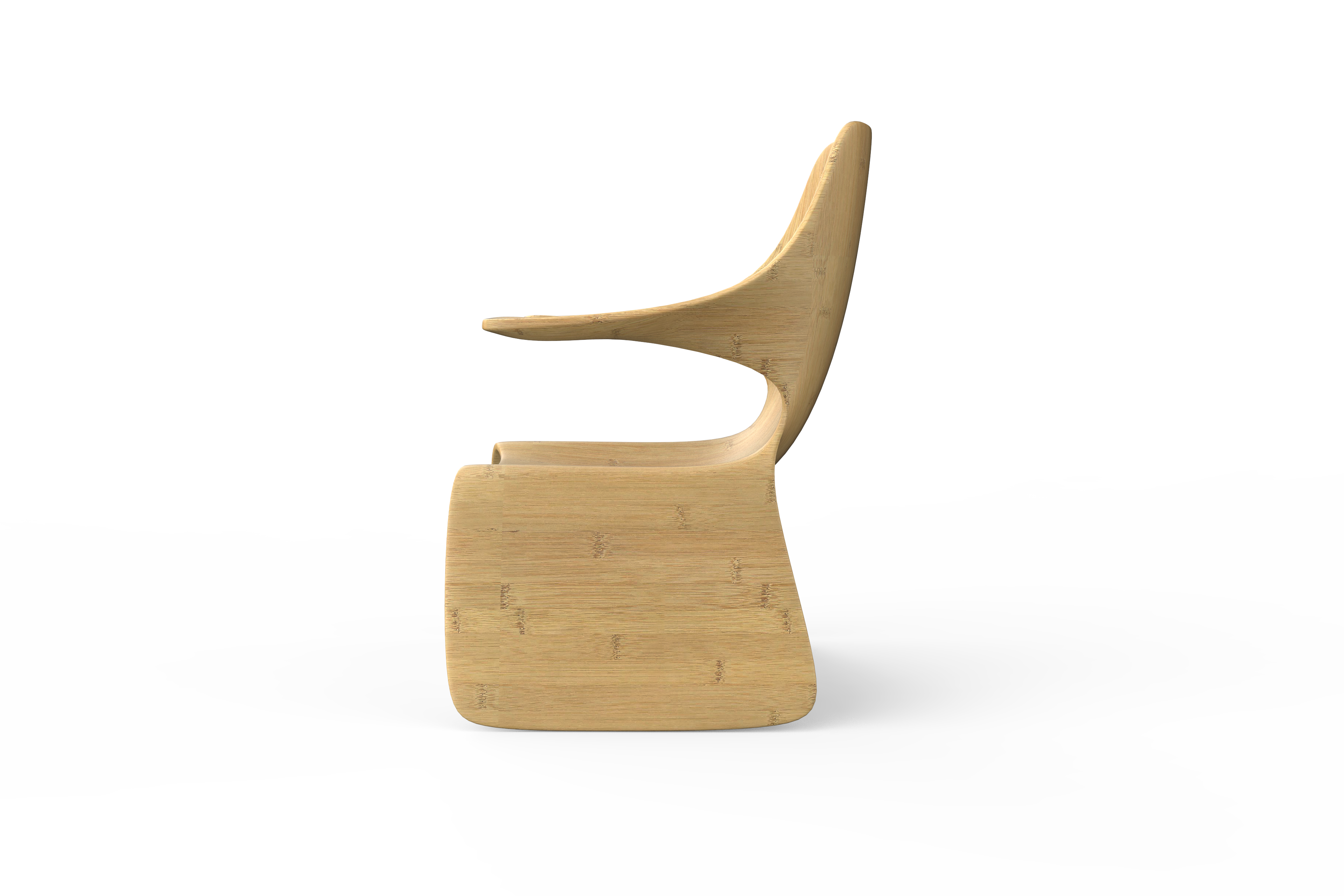Bamboo furniture, bamboo laminated material, hot bending，