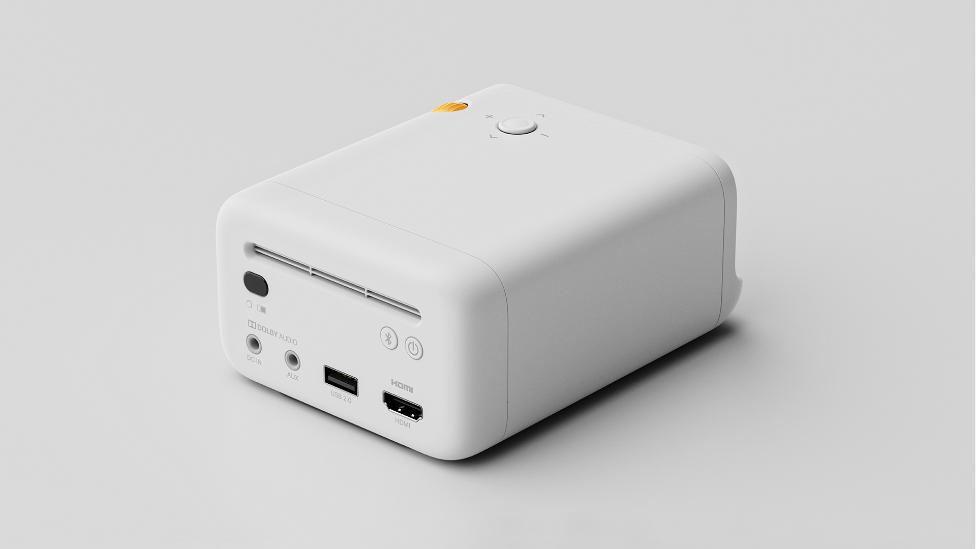 3D electrical appliances，Beam projector，industrial design，product design，Retro，