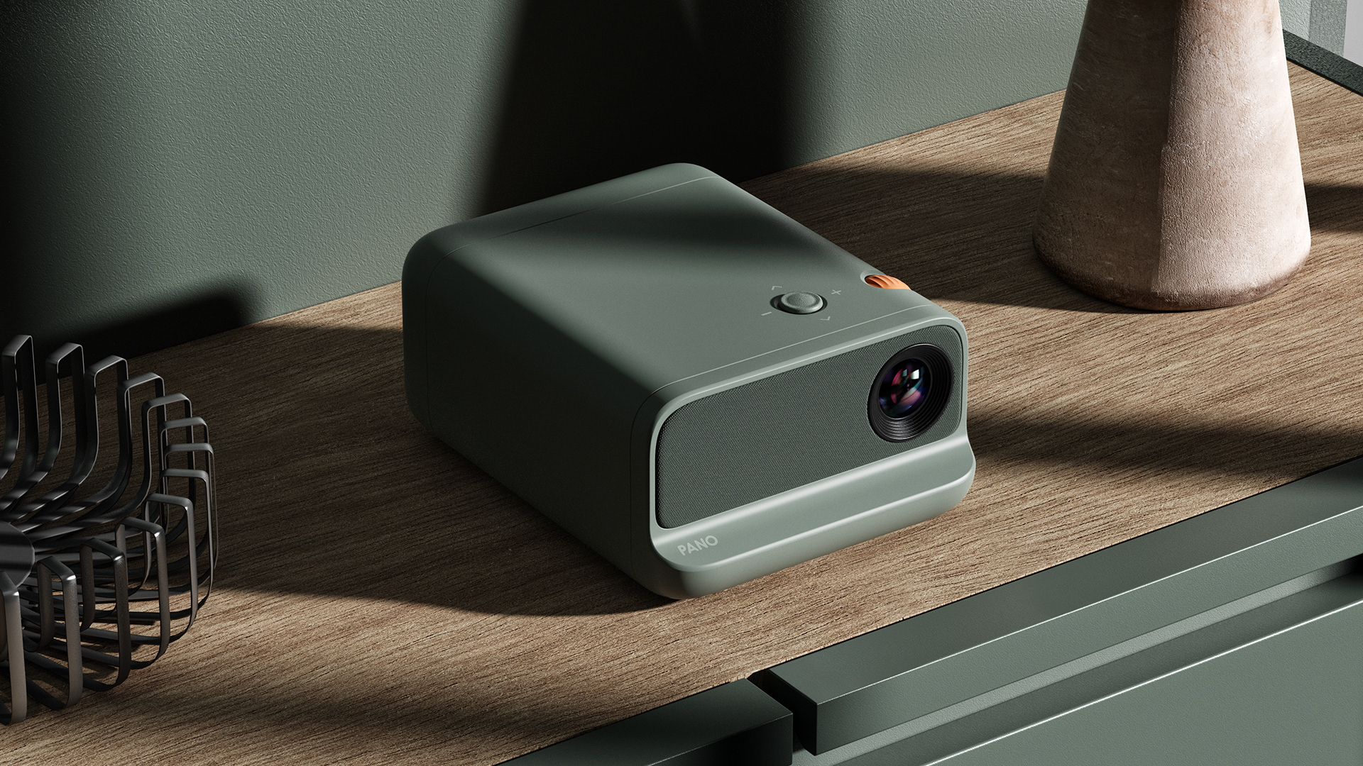 3D electrical appliances，Beam projector，industrial design，product design，Retro，