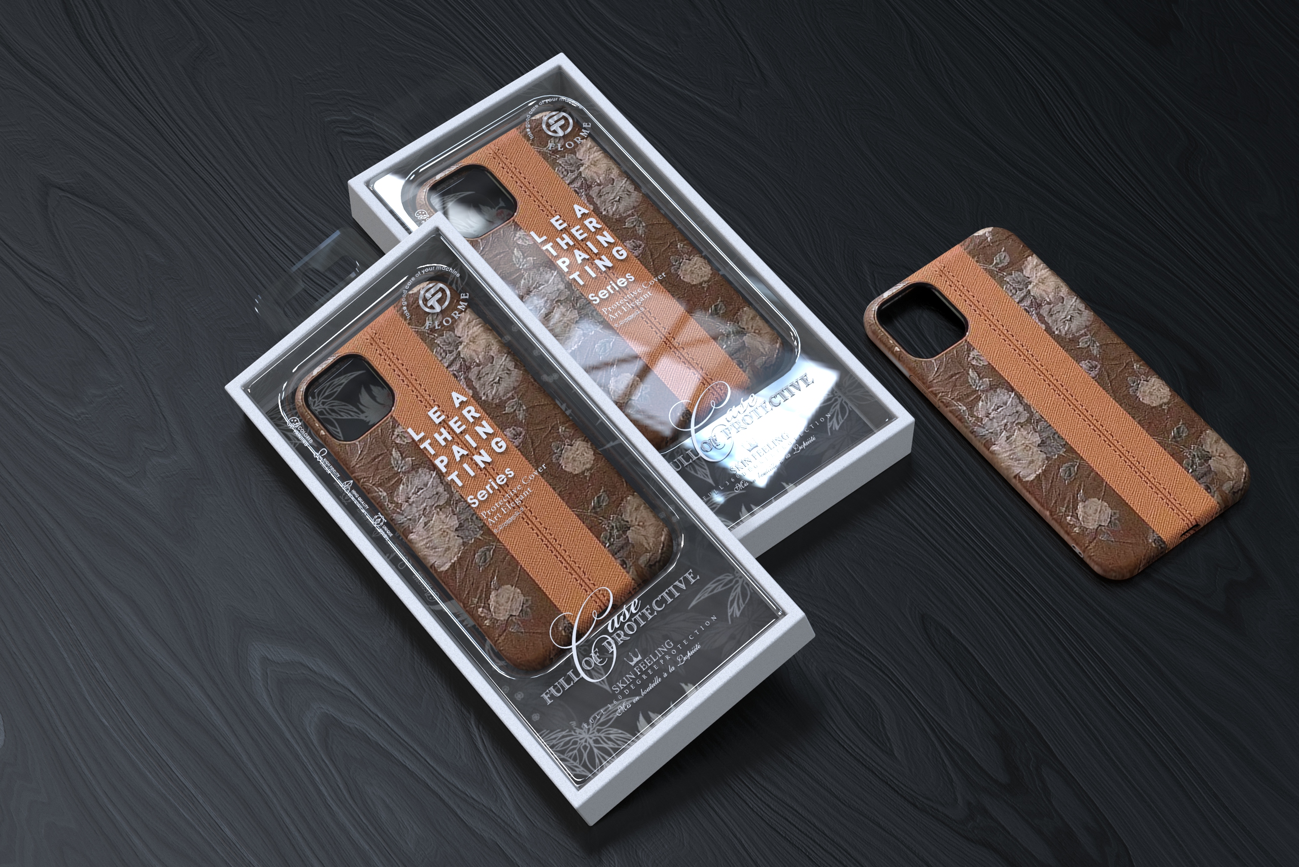 Mobile phone peripheral，Anti-fall protective shell，Mobile phone case packaging，Packaging customization，Digital packaging，3C Electronics，Consumer electronics packaging，Case，
